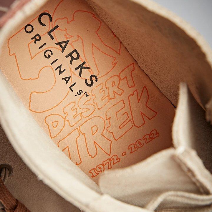 Clarks Originals Desert Trek Junior - Scarpe Stile Boot In Tela Nera. Taglia UK 3 / EU 35.5 - Foto 5