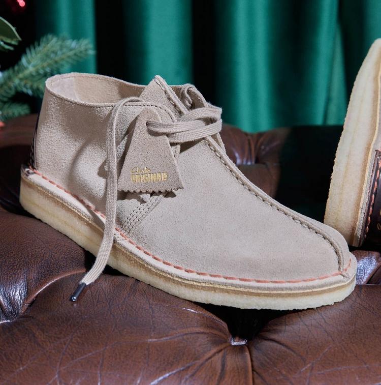 Desert Trek shoe on a leather sofa | Shop the Desert Trek