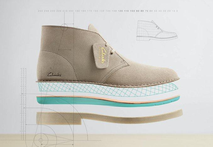 Clarks desert rain on sale shoes