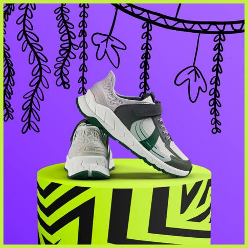 Clarks PlayPrints kids' trainers