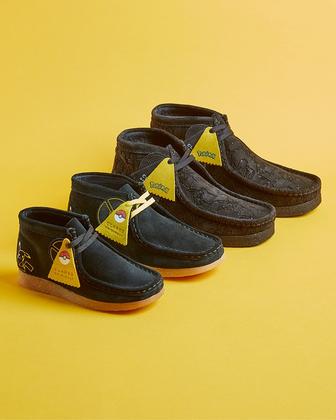 Clarks Originals x Pokemon Wallabee Boot in Black Clarks Originals