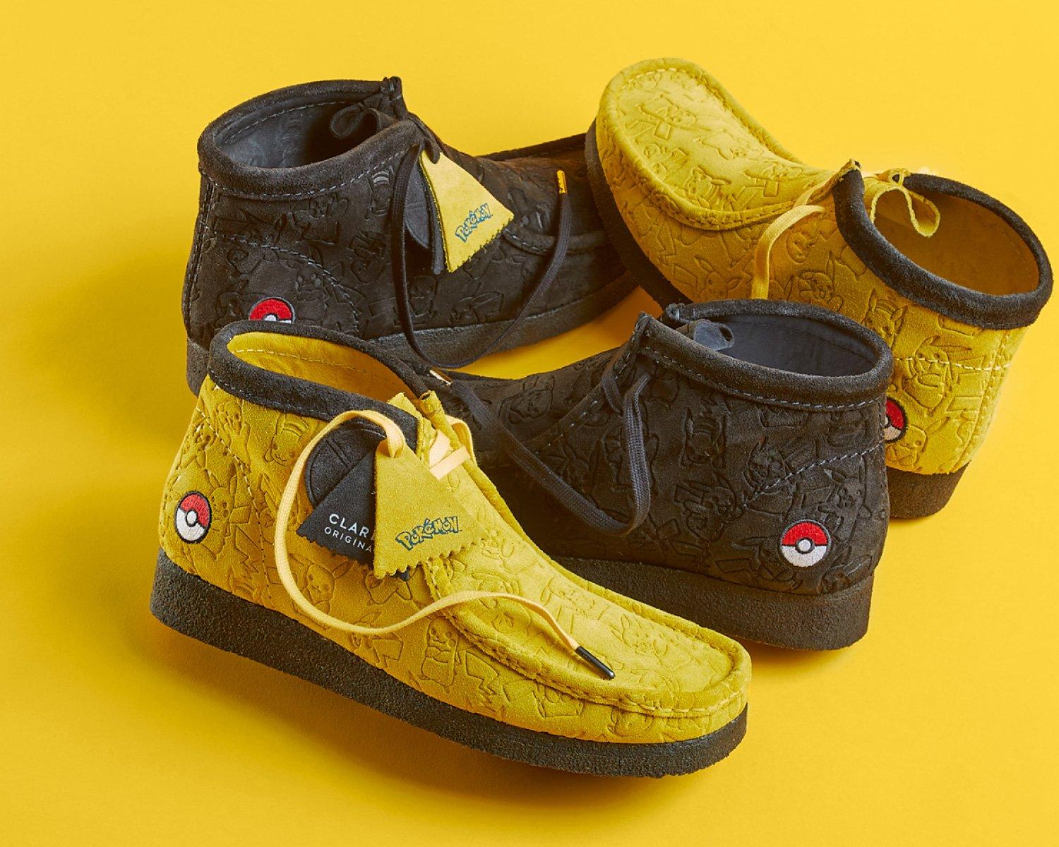 clarks pokemon wallabee boot uk8 イエロー