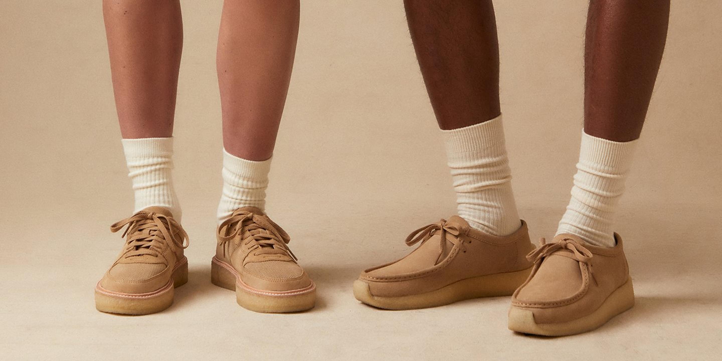 Originals x Kith Neutral trainers and Wallabees Clarks