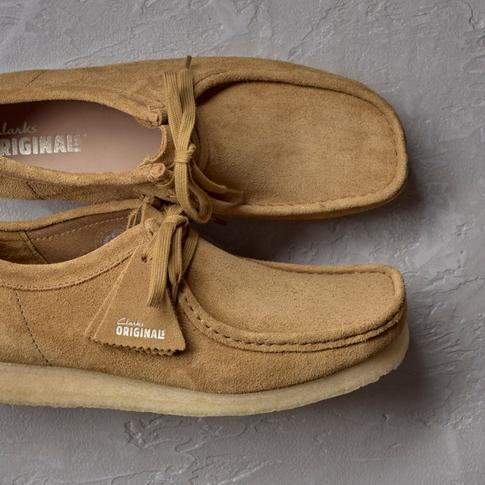 Aerial view of Clarks Wallabees