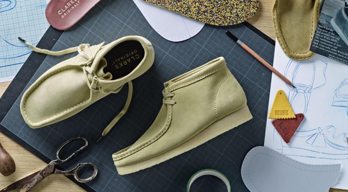 Original Wallabees in maple suede design concept