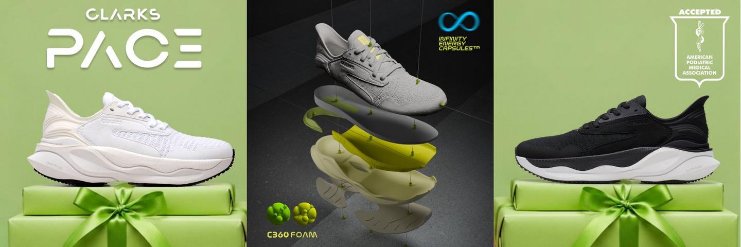 Clarks PACE: Podiatrist Approved Ultimate Walking Shoe