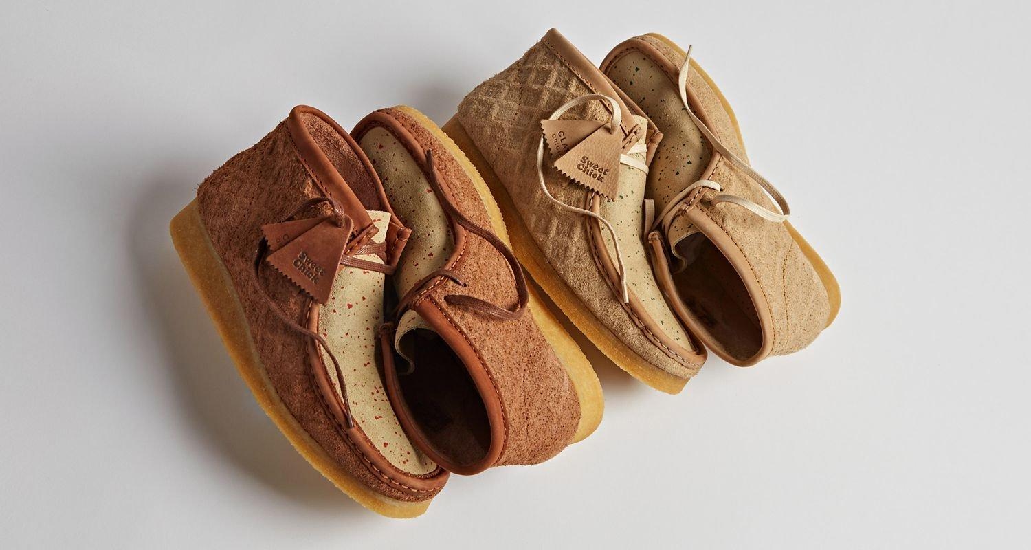 Sweet Chick x Clarks Wallabee Boots Natural Waffle - SELECTA BISSO