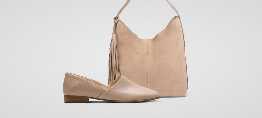 Nude heels shop and matching bag