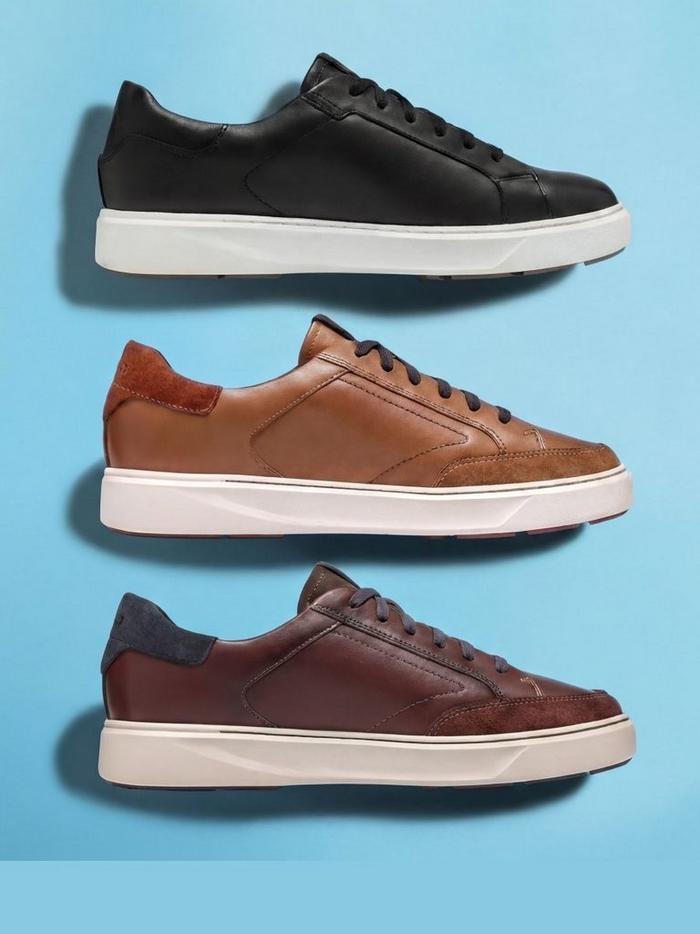 Code Lace Leather Sneaker group