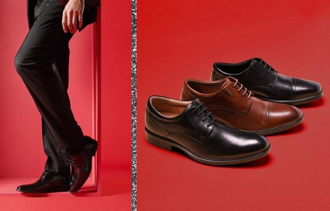 Men's Dress Shoes with Contour Cushion Footbeds