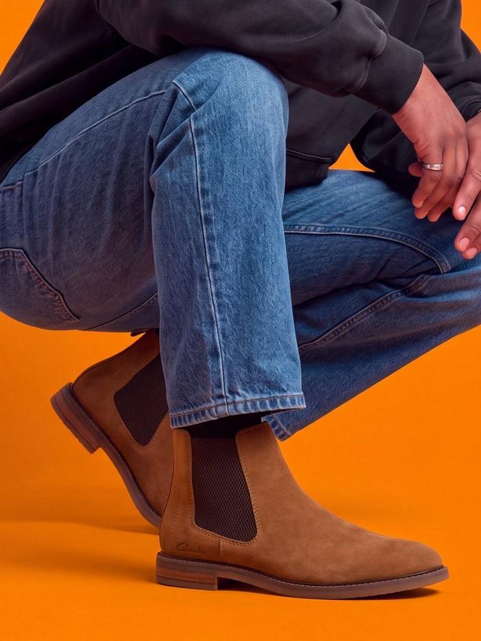 Botte Aldwin Chukka en cuir brun