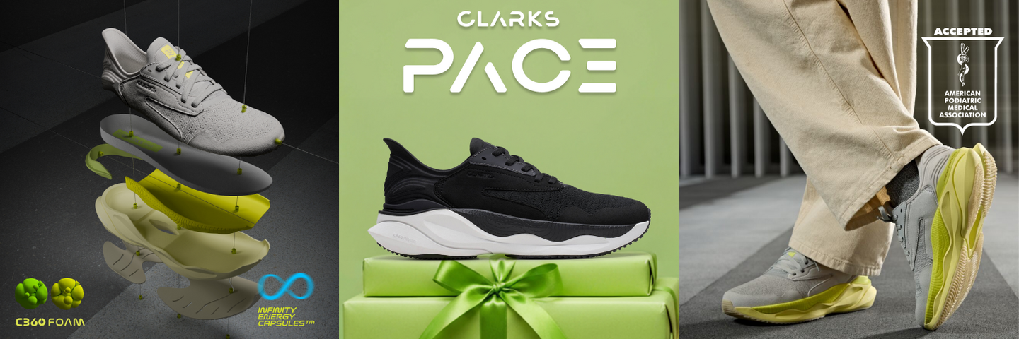 Clarks PACE: Podiatrist Approved Ultimate Walking Shoe