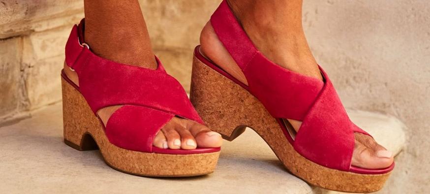 Clarks hot sale summer wedges