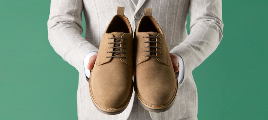 Clarks Aldwin Lace Tan Suede