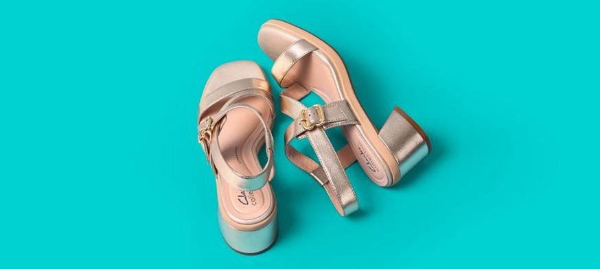 Clarks Jaylan Sol in Champagne
