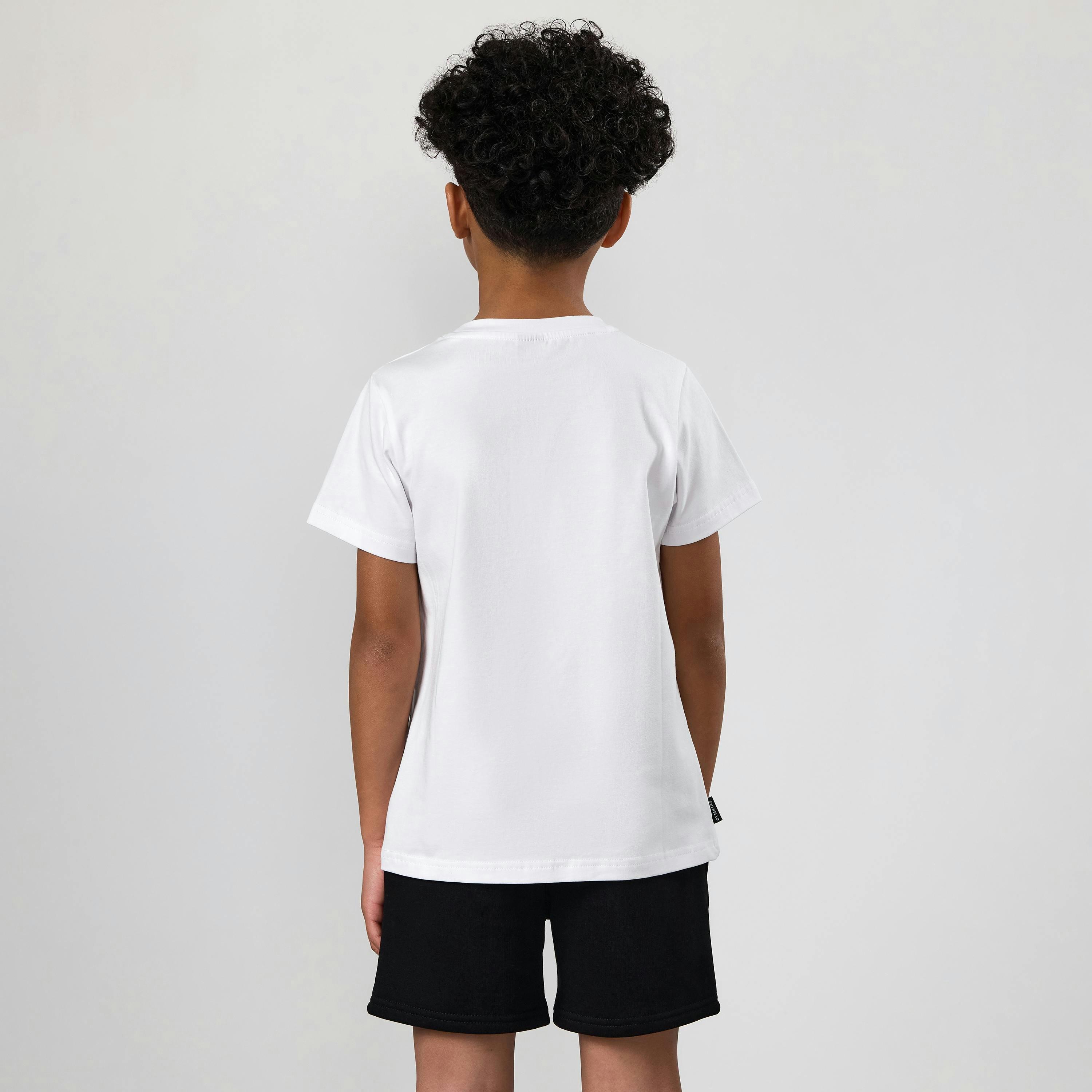 Gym King Kids Fundamental T-Shirt - White , view 2 of 5