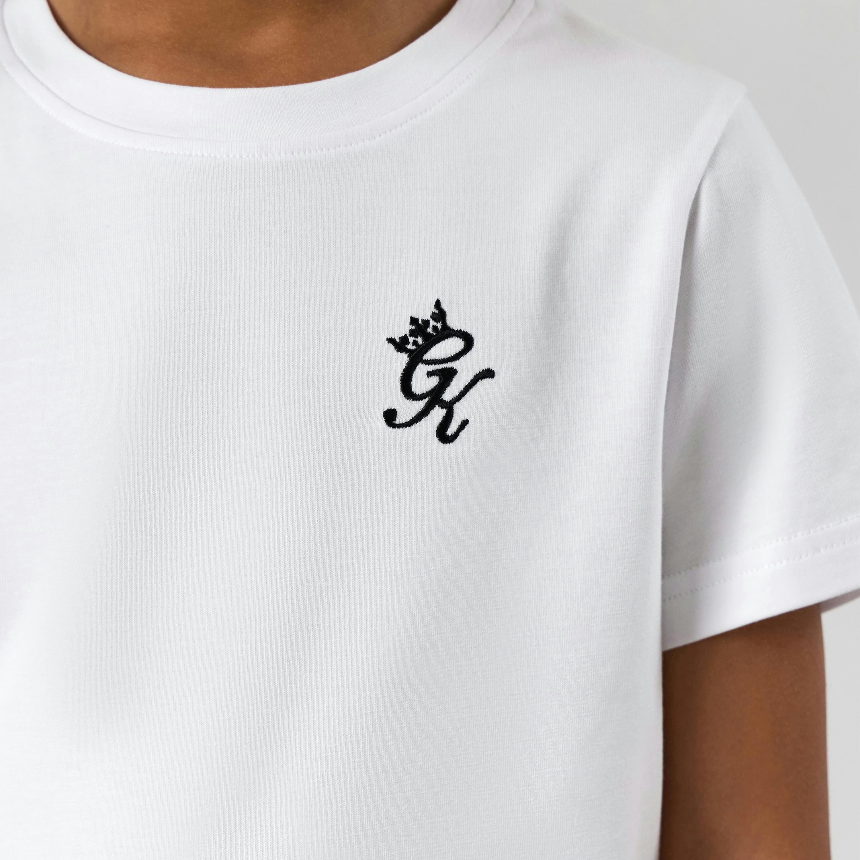 Gym King Kids Fundamental T-Shirt - White , view 4 of 5