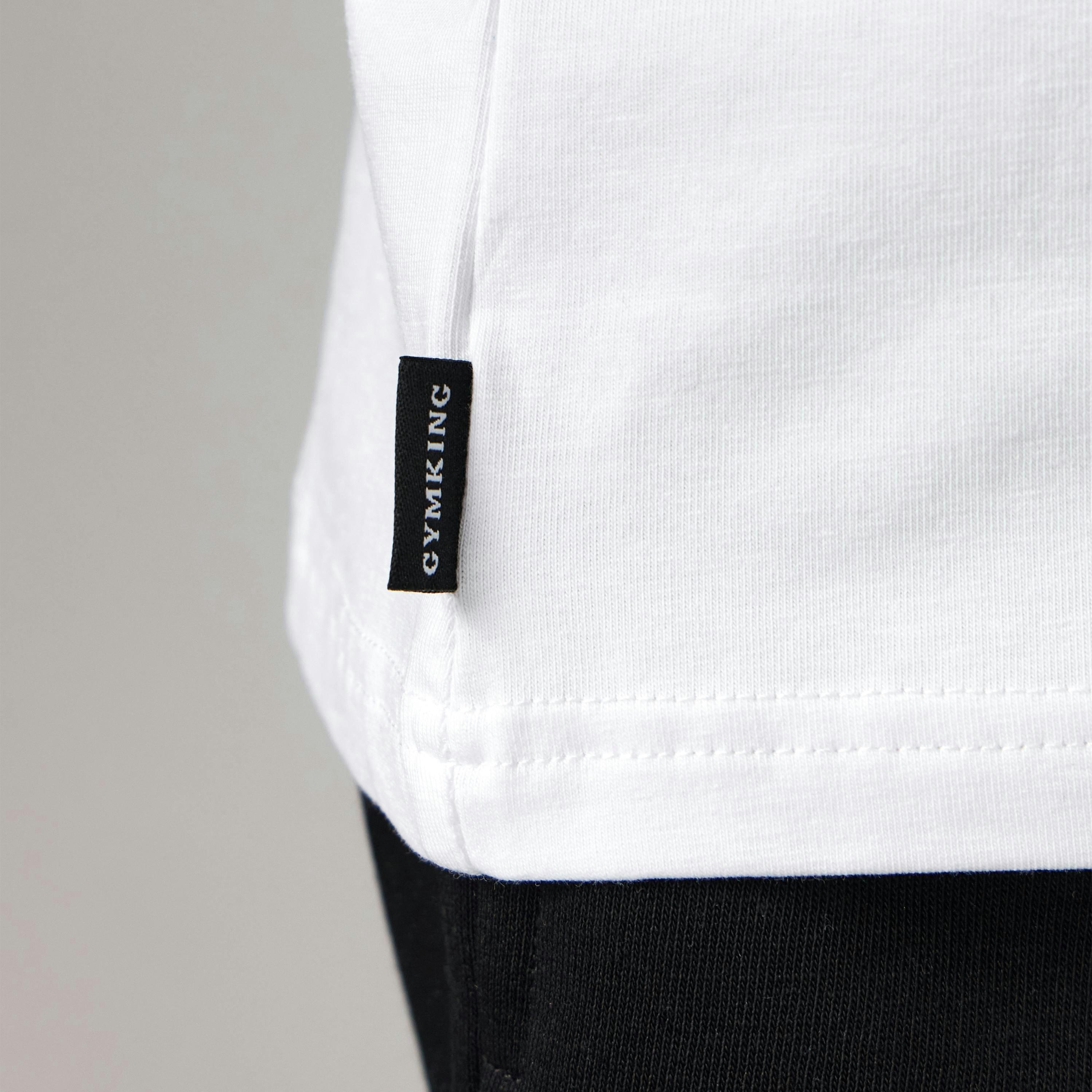Gym King Kids Fundamental T-Shirt - White , view 5 of 5