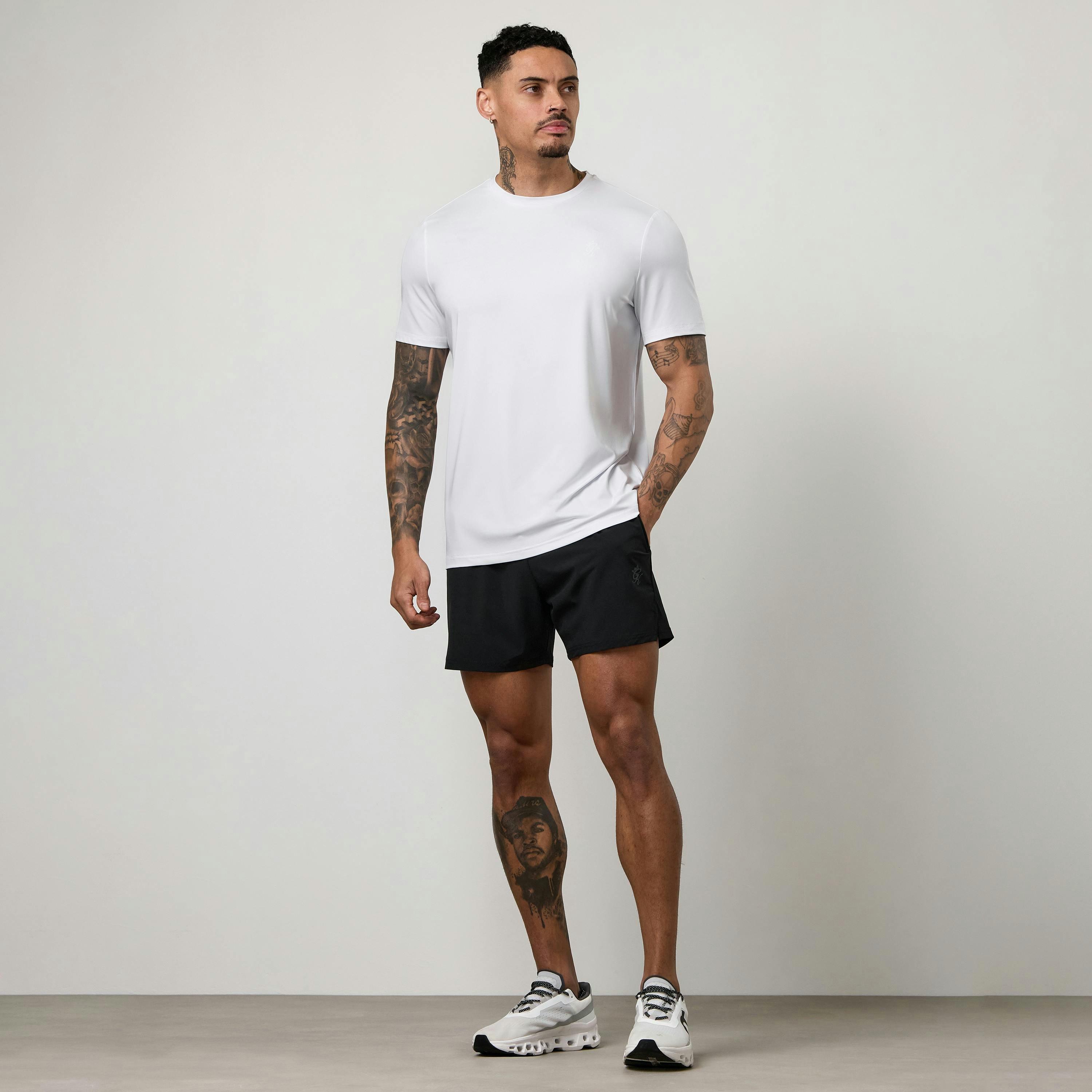 Gym King Victory Performance Poly T-Shirt - White , view 3 of 5