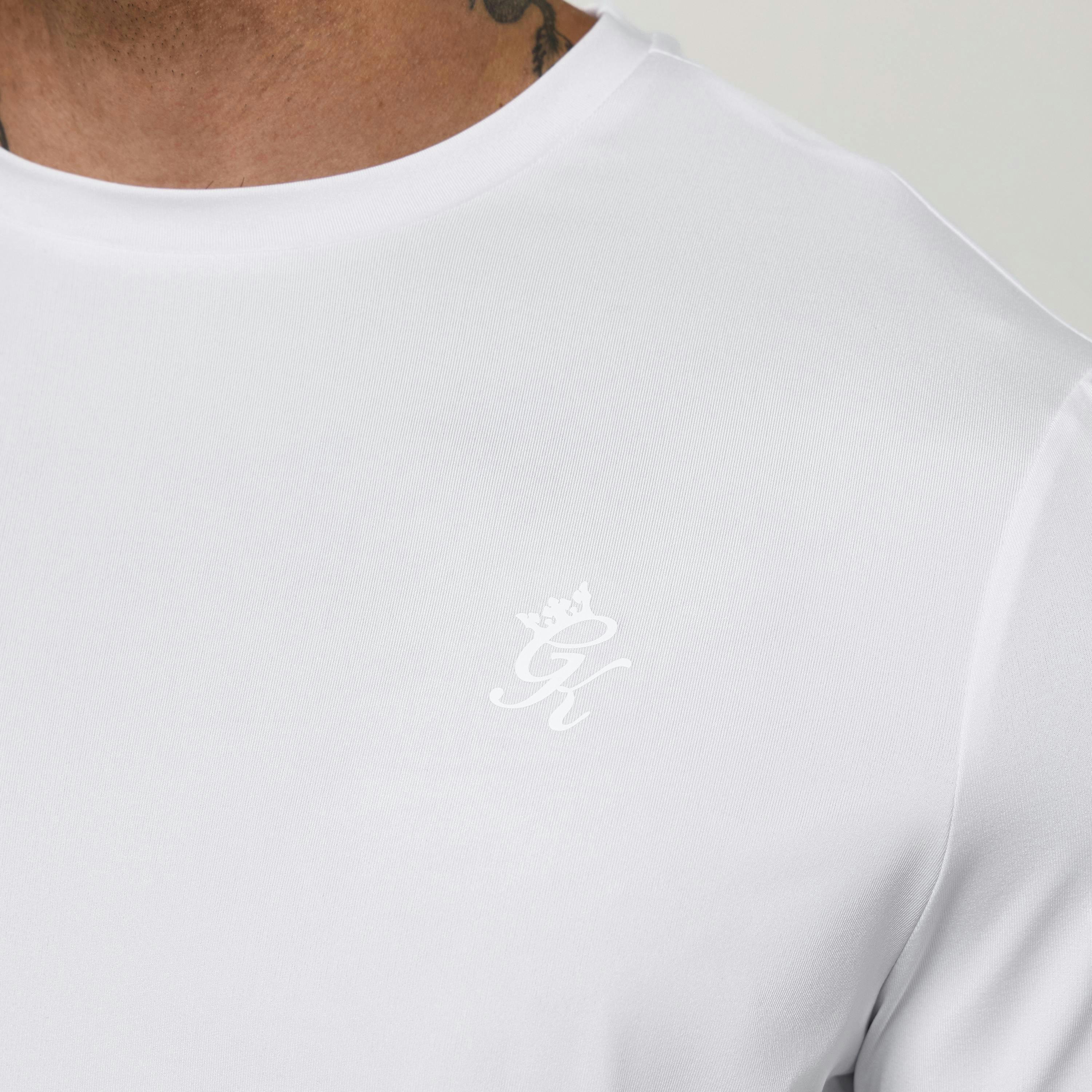 Gym King Victory Performance Poly T-Shirt - White , view 5 of 5