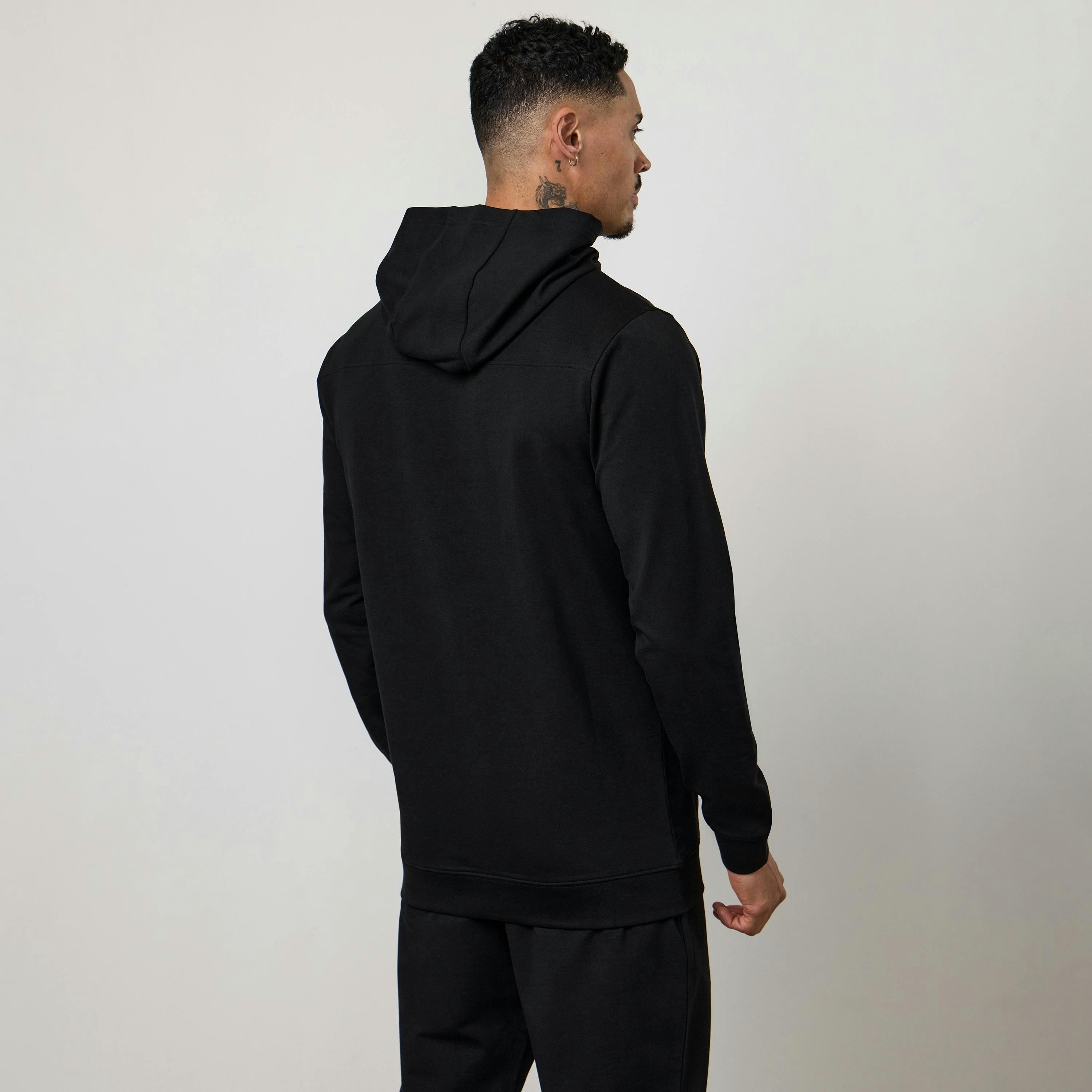 Gym King Victory Lightweight Loopback Hoodie - Black , view 2 of 6