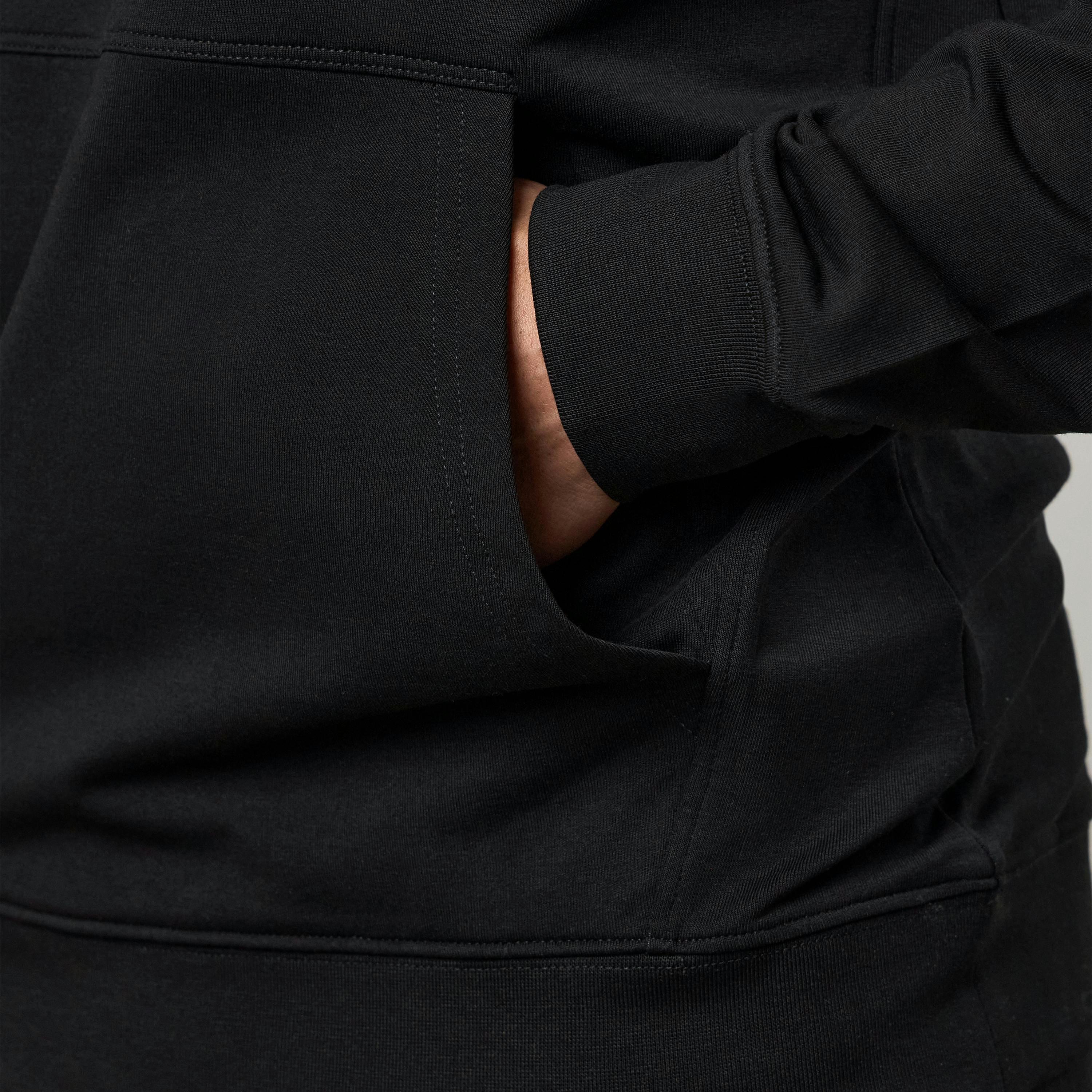 Gym King Victory Lightweight Loopback Hoodie - Black , view 6 of 6