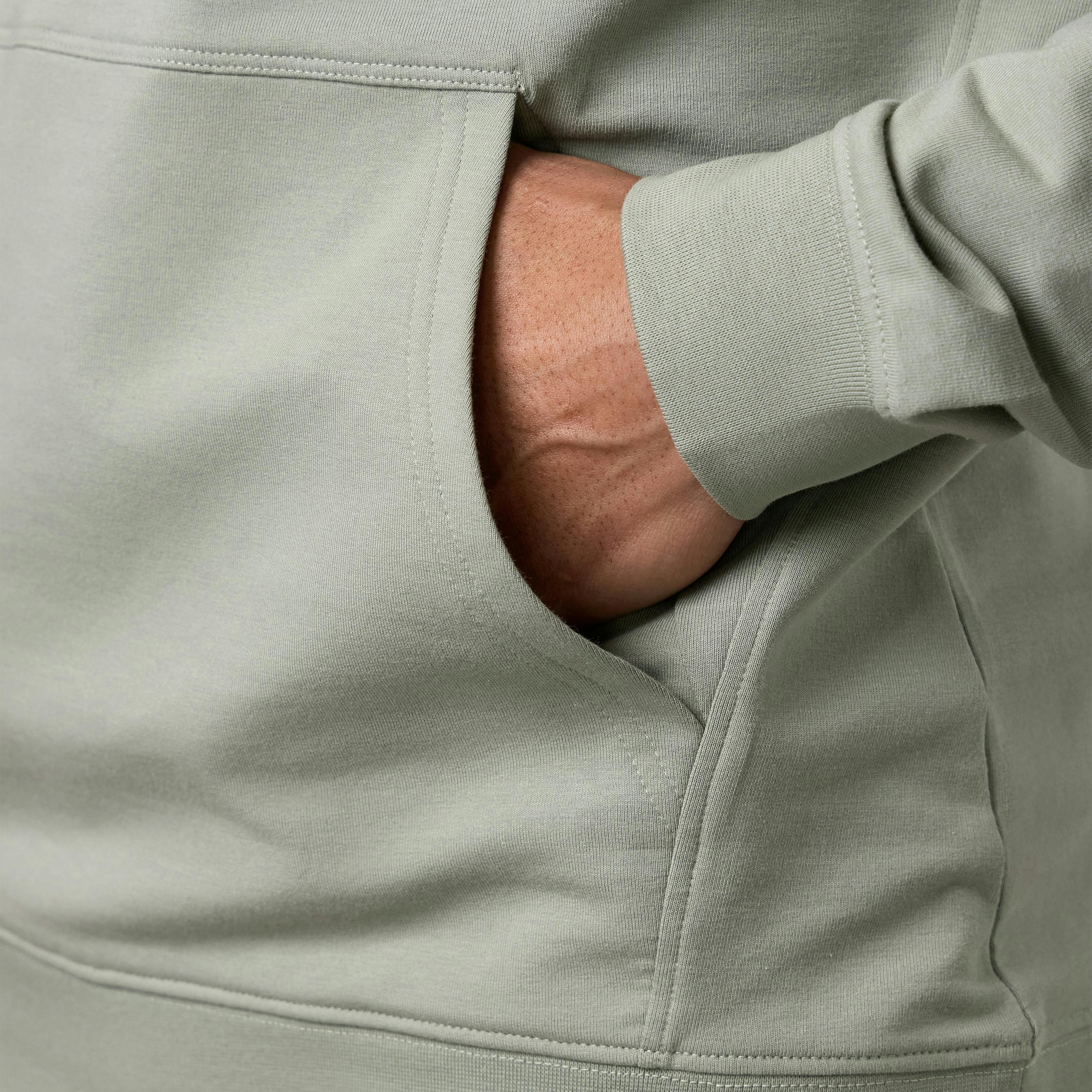 Gym King Victory Lightweight Loopback Hoodie - Soft Khaki , view 6 of 6