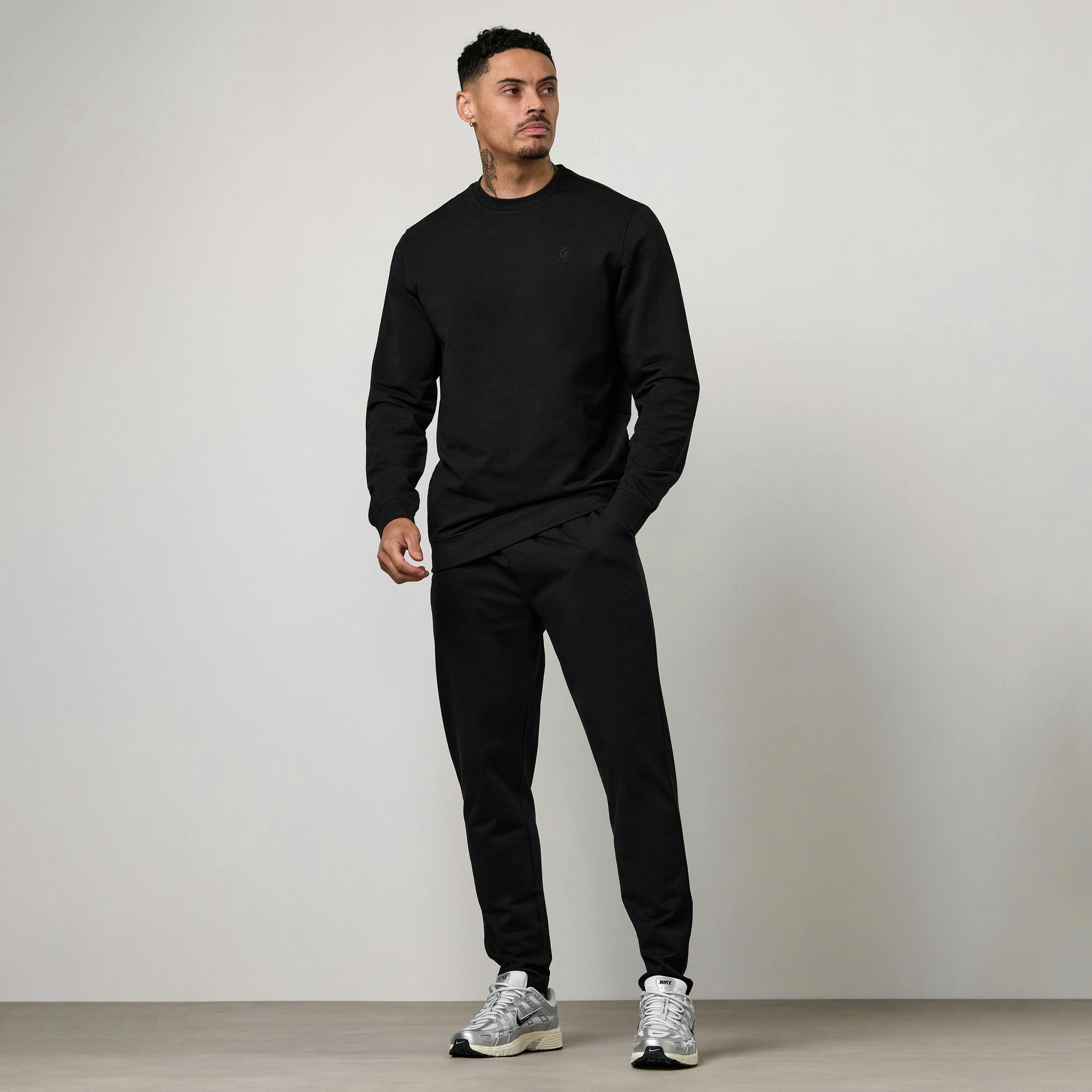 Gym King Victory Lightweight Loopback Crew - Black , view 3 of 6
