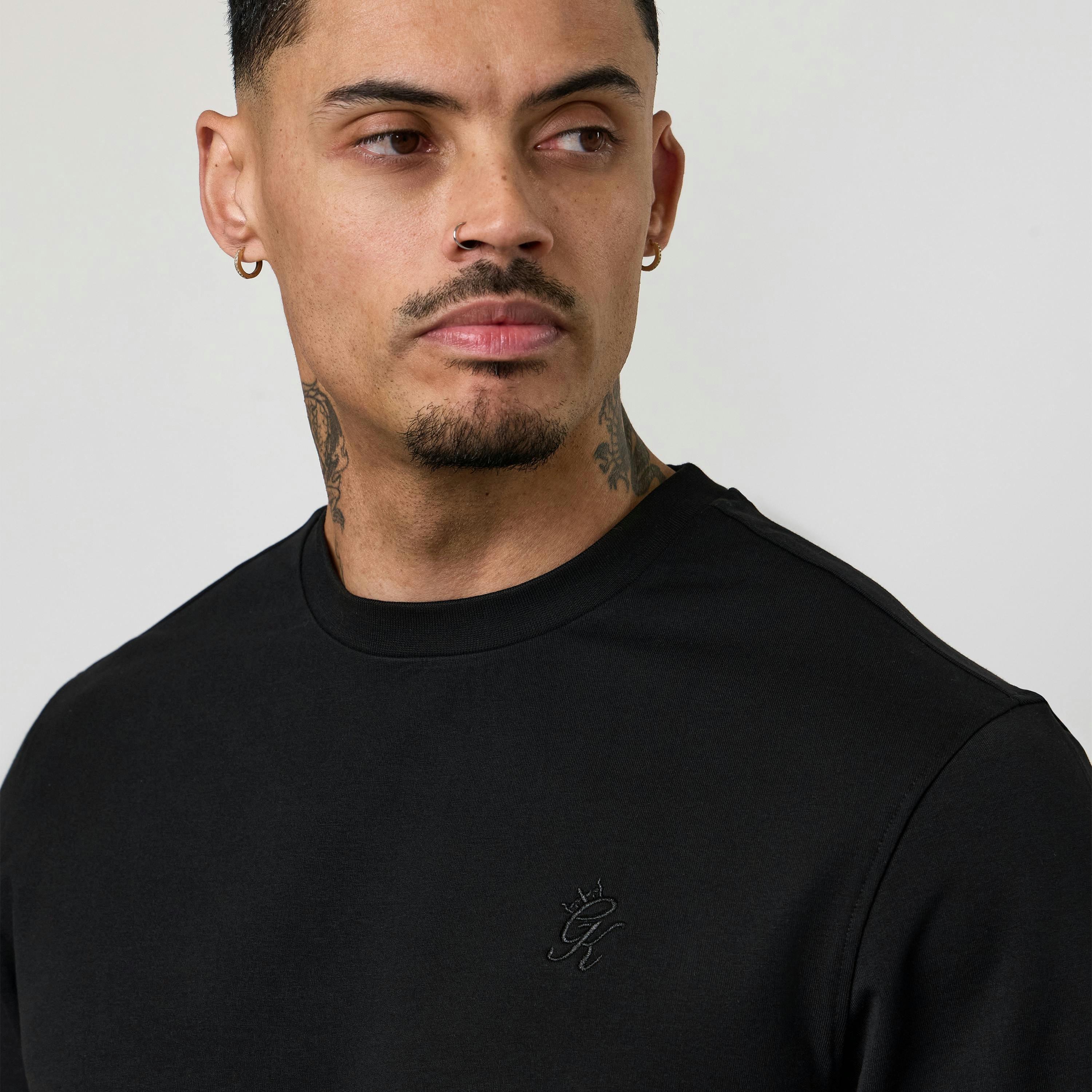 Gym King Victory Lightweight Loopback Crew - Black , view 4 of 6
