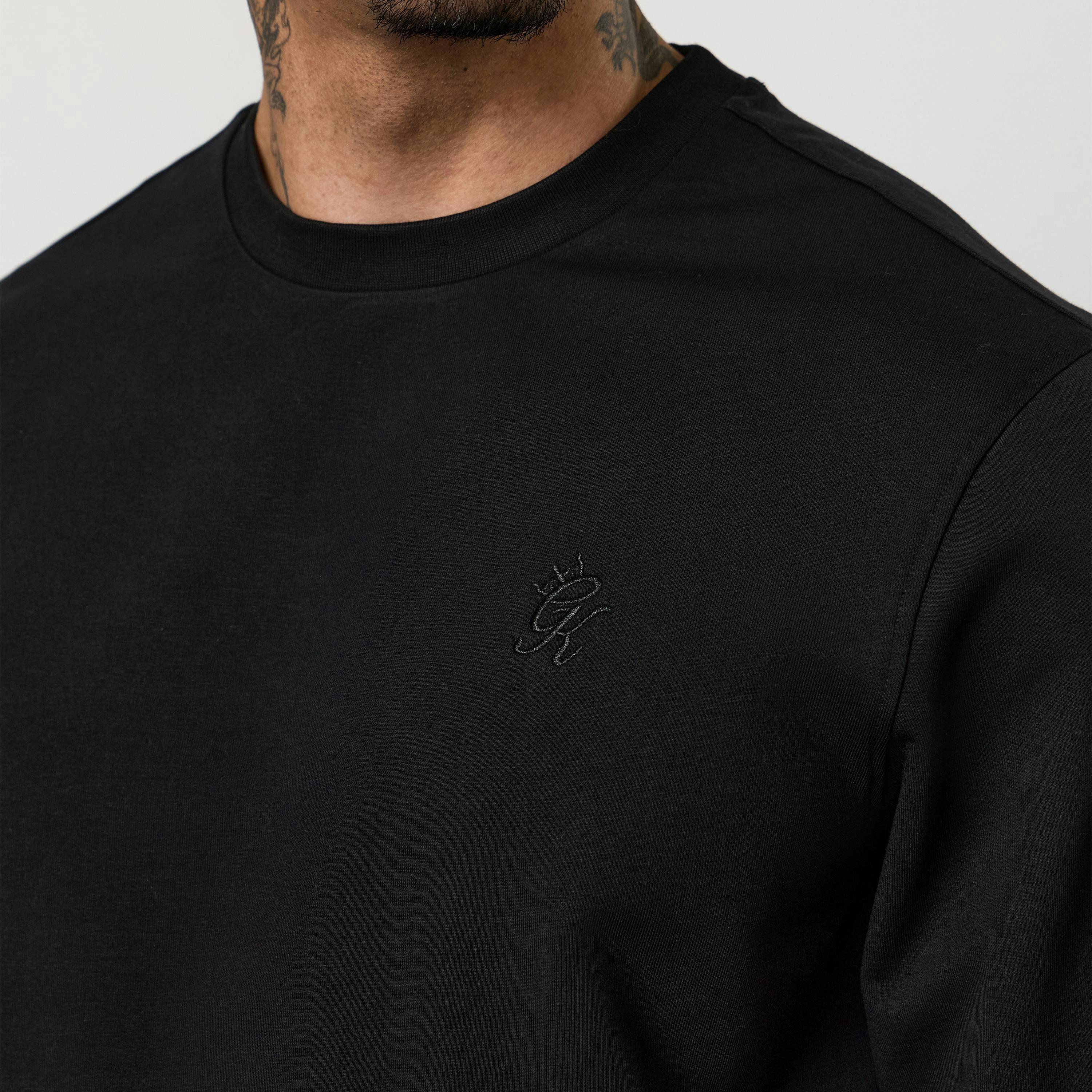 Gym King Victory Lightweight Loopback Crew - Black , view 5 of 6