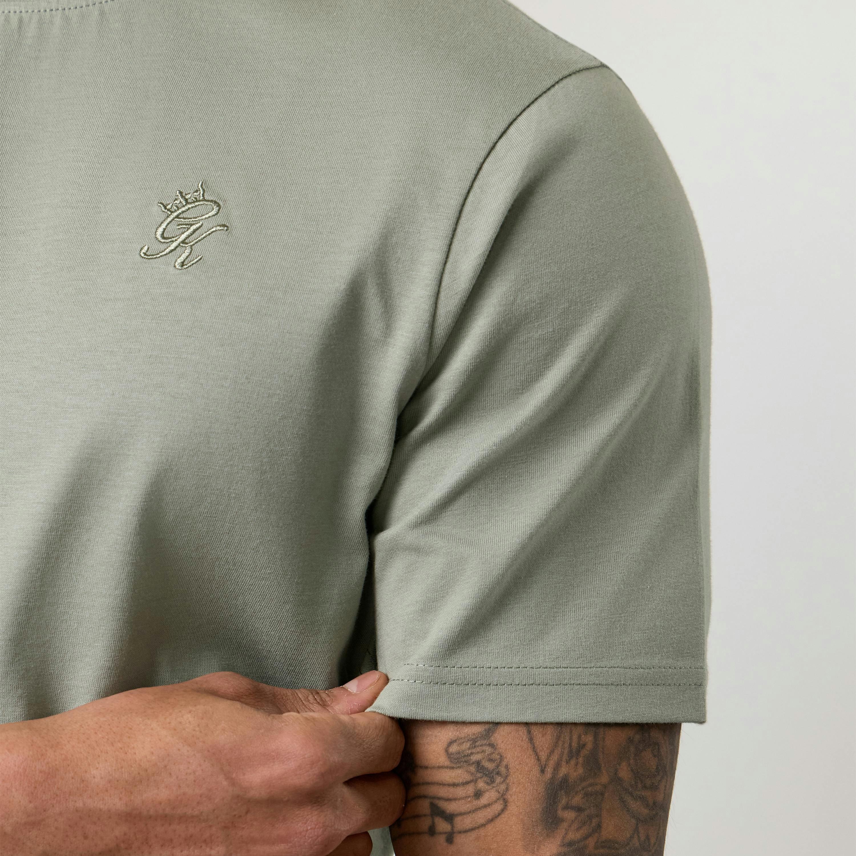 Gym King Victory Regular Fit Jersey T-Shirt - Soft Khaki , view 4 of 6