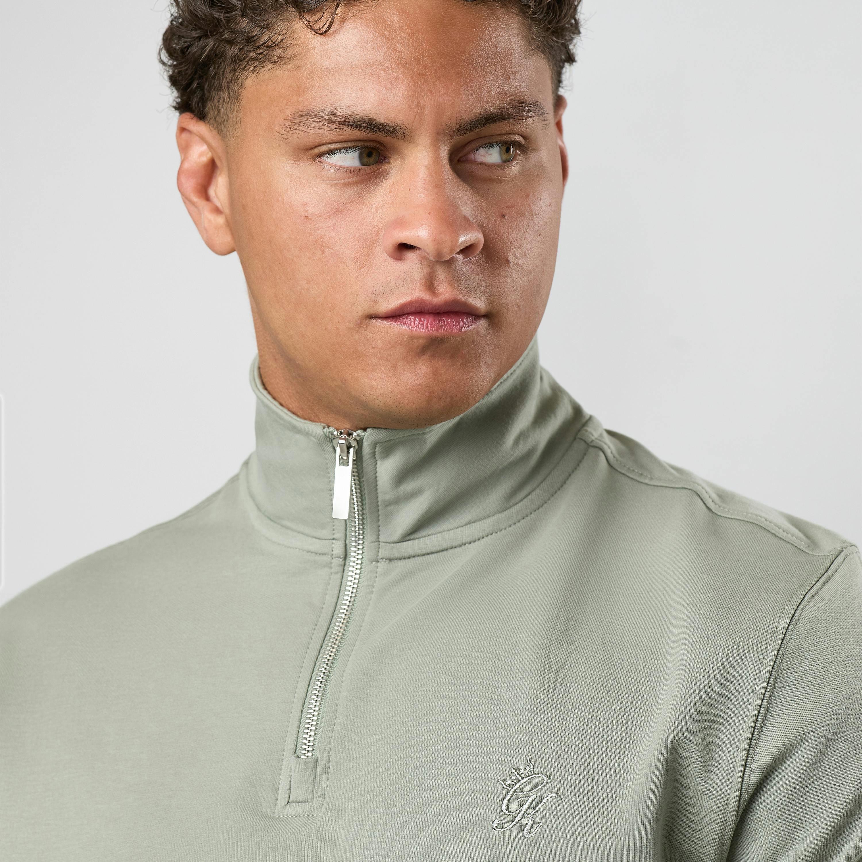 Gym King Victory 1/4 Zip - Soft Khaki , view 4 of 6