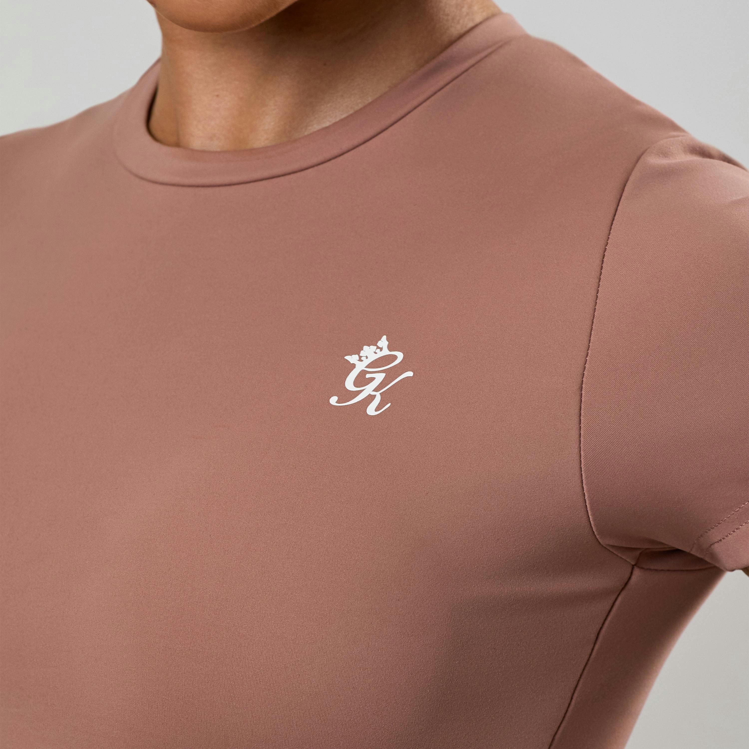 Gym King 365 Built-In Bra T-Shirt - Pale Chestnut , view 6 of 6