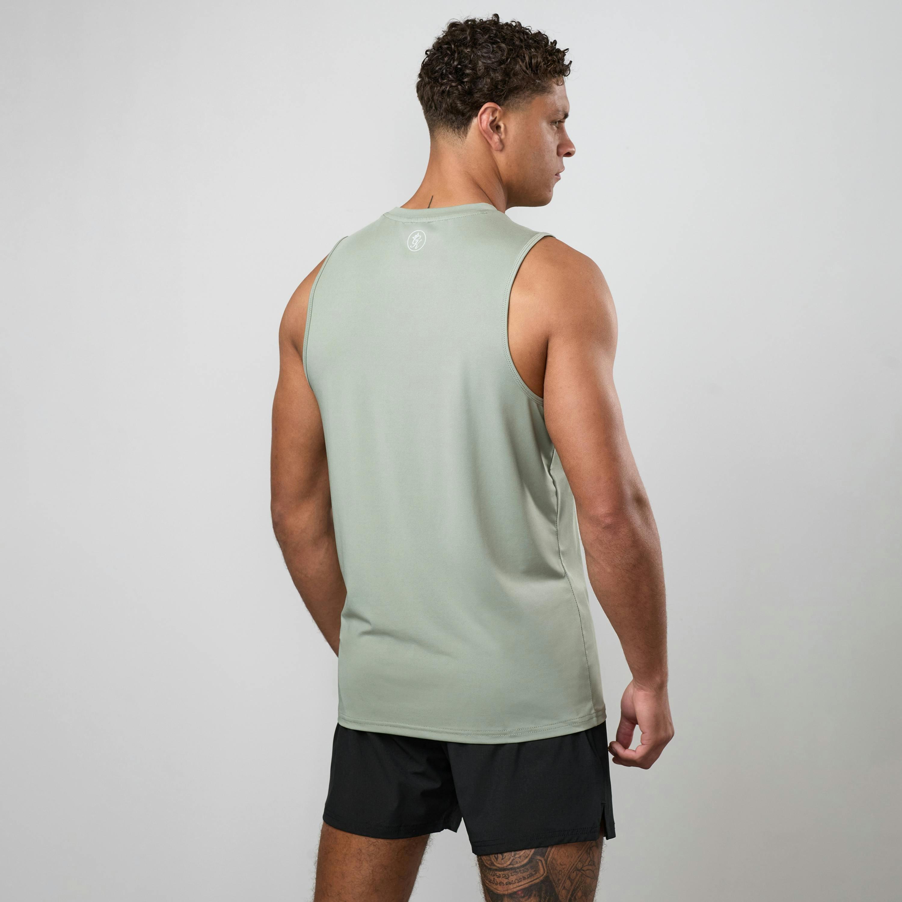 Gym King Victory Performance Vest - Soft Khaki , view 2 of 6