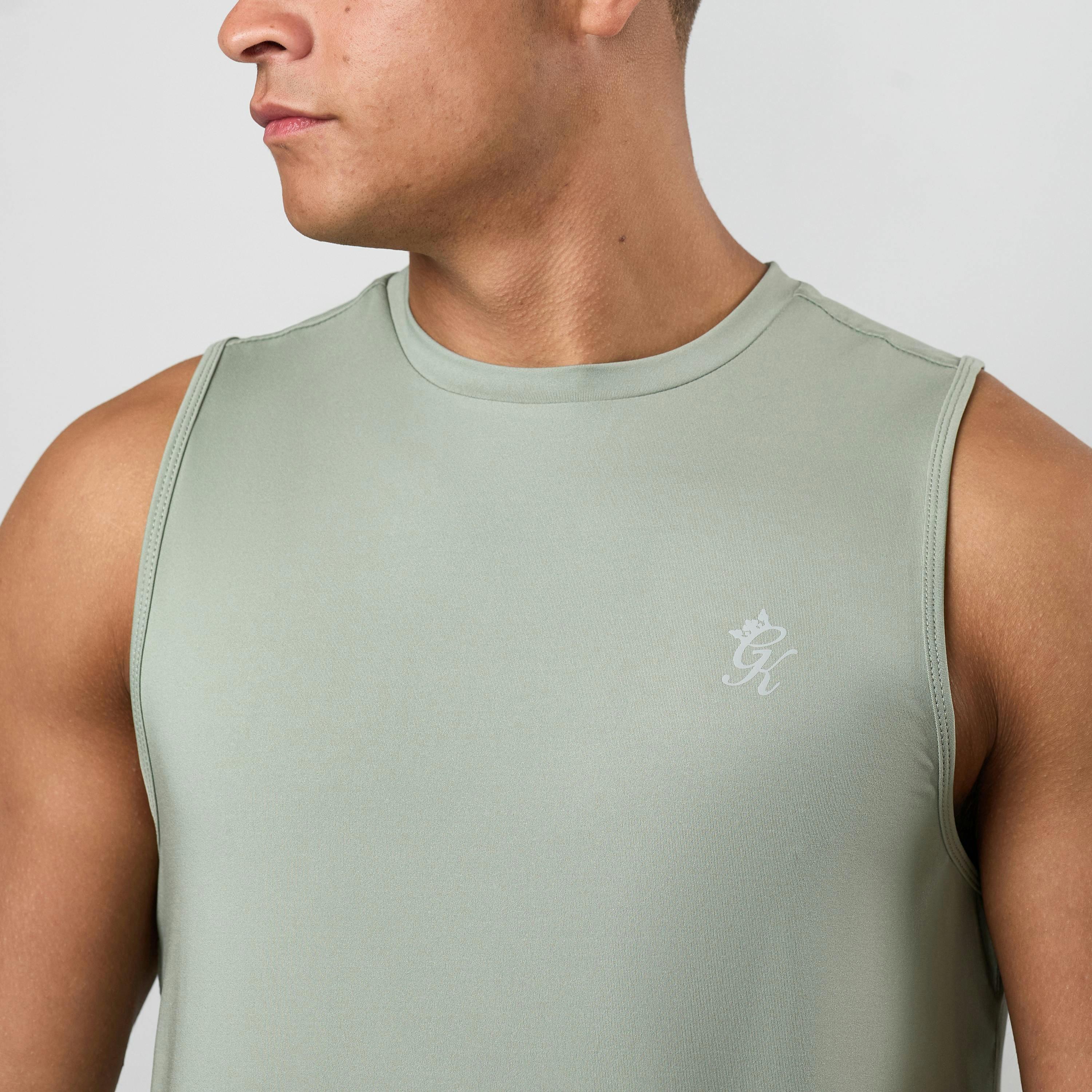 Gym King Victory Performance Vest - Soft Khaki , view 5 of 6