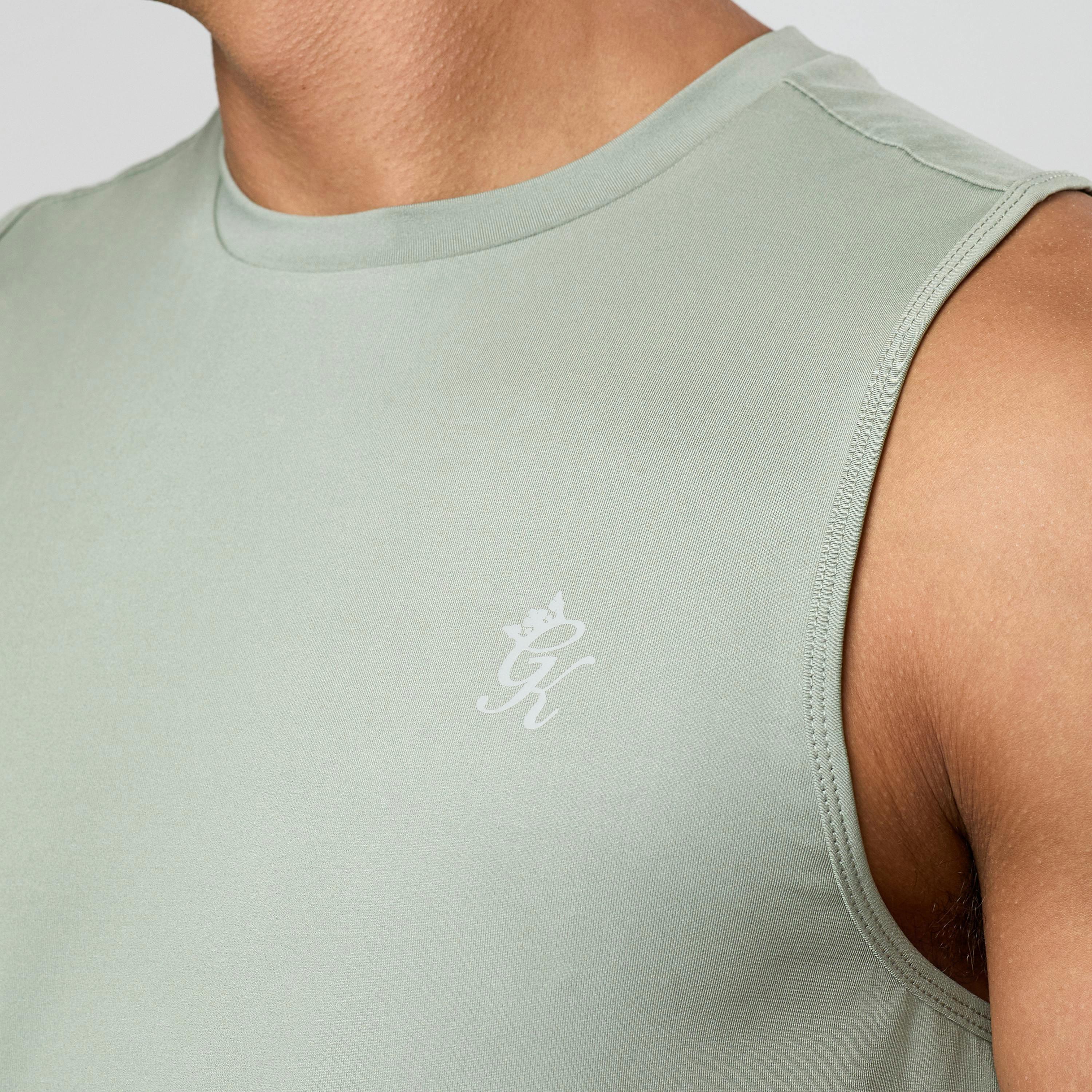 Gym King Victory Performance Vest - Soft Khaki , view 6 of 6