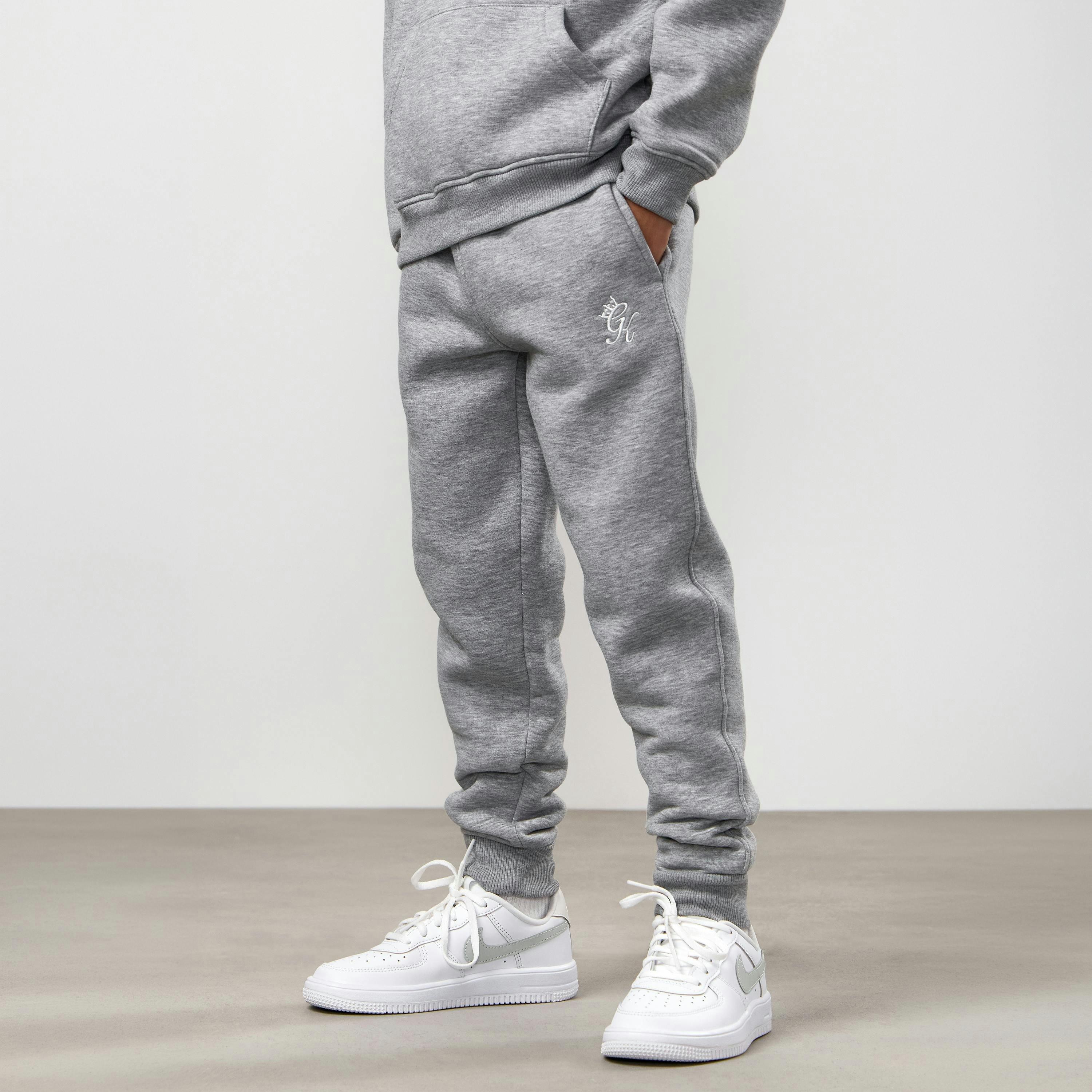 Gym King Younger Kids Fundamental Jogger - Grey Marl , view 1 of 6