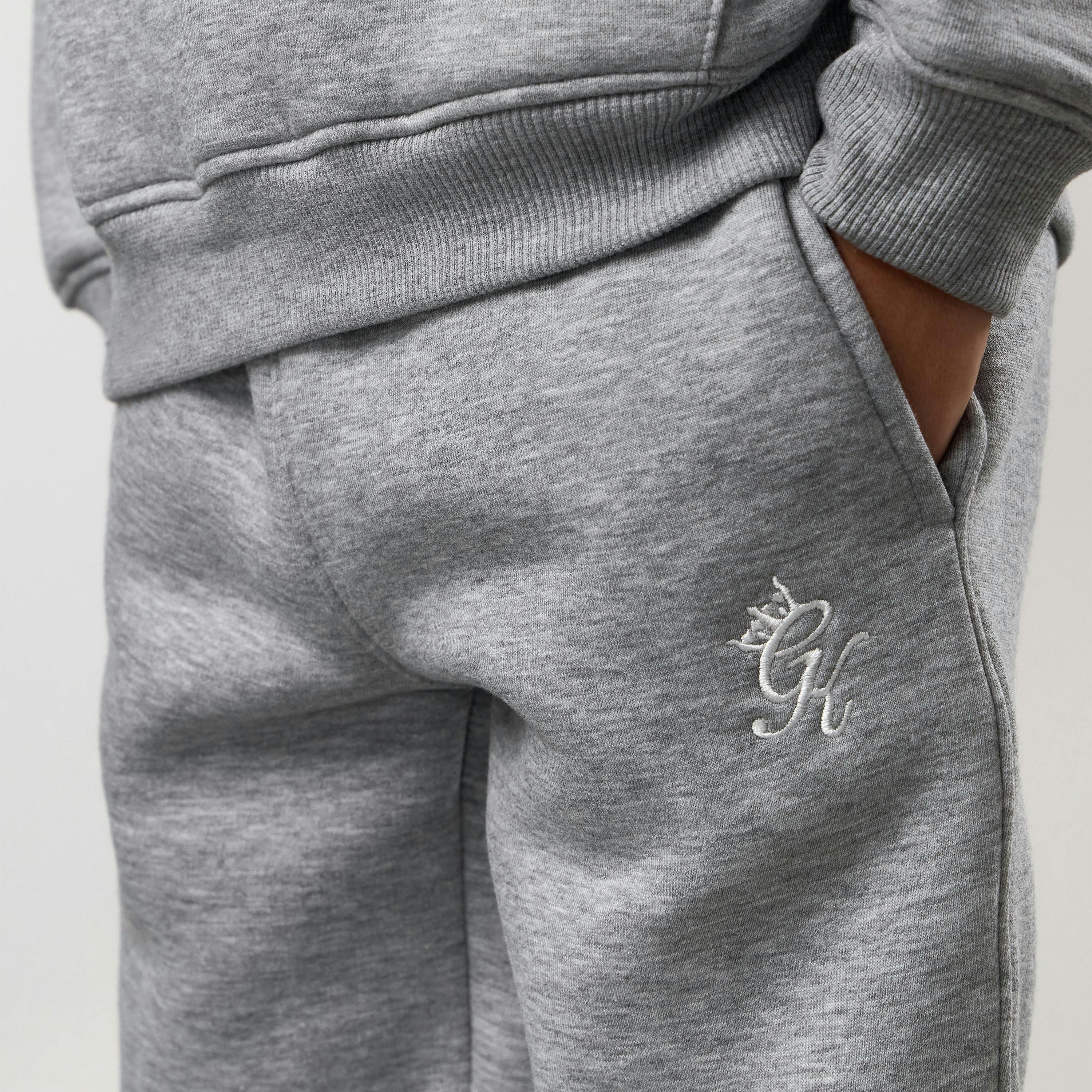 Gym King Younger Kids Fundamental Jogger - Grey Marl , view 4 of 6