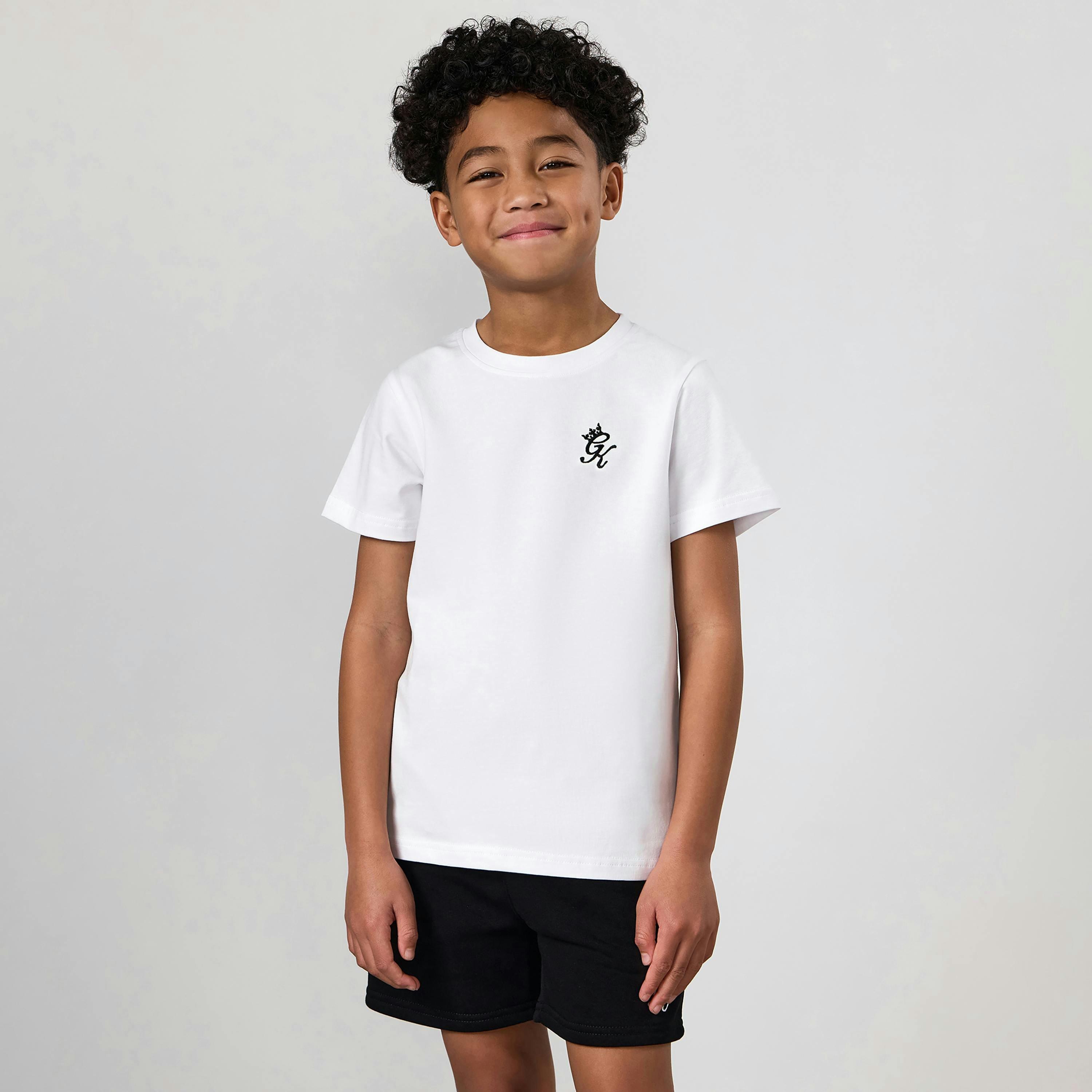 Gym King Younger Kids Fundamental T-Shirt - White , view 1 of 6