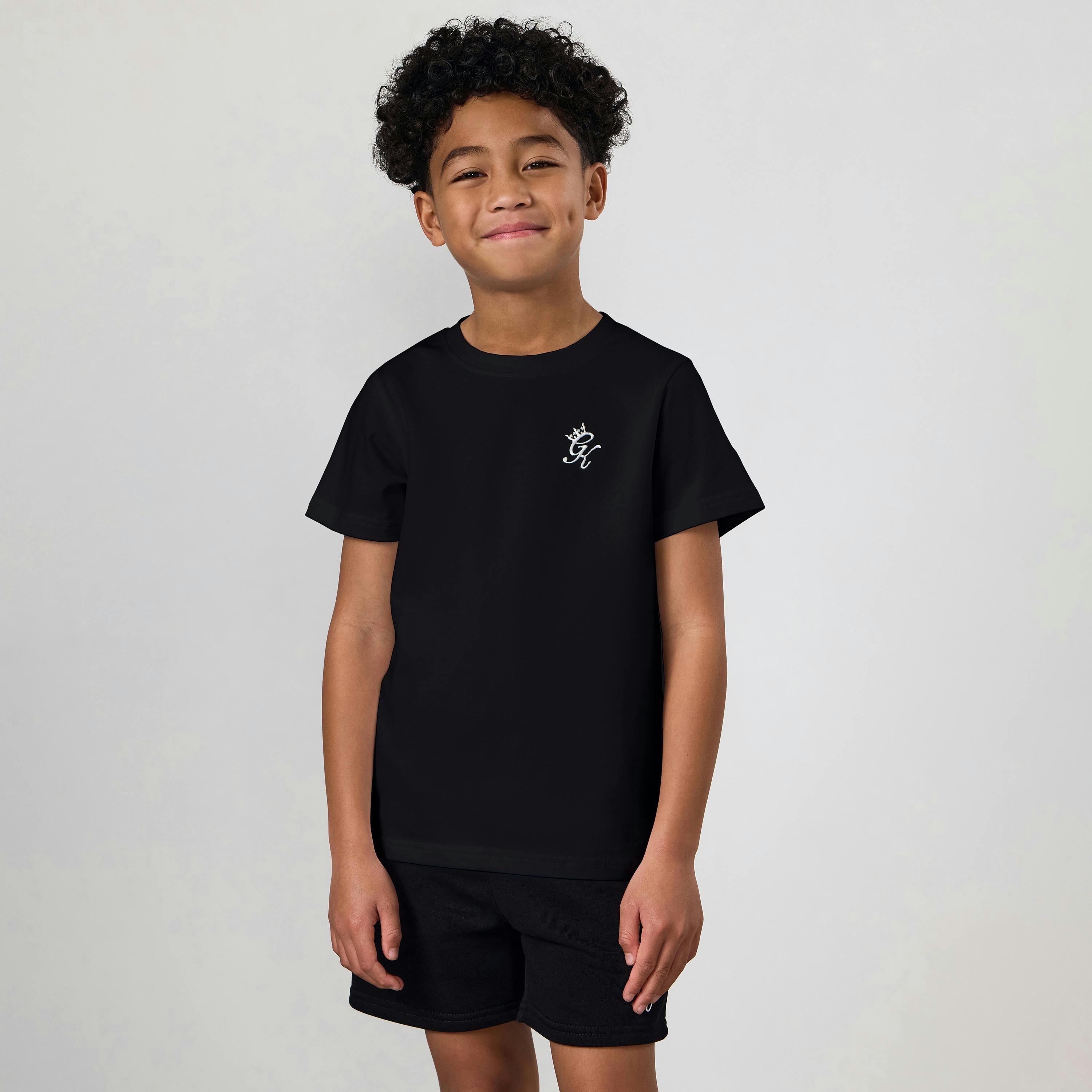 Gym King Older Kids Fundamental T-Shirt - Black , view 1 of 5