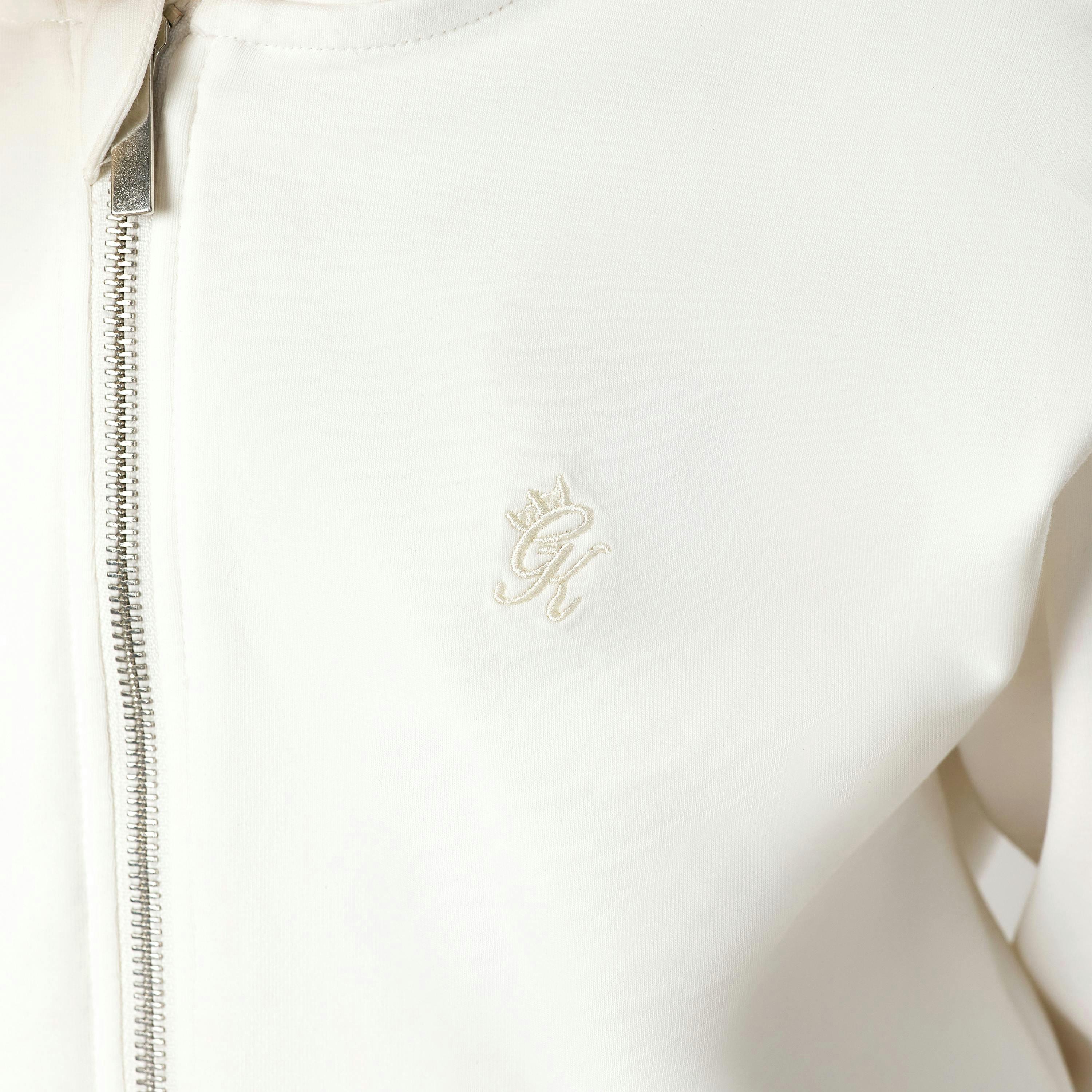 Gym King Older Kids Victory Boxy Full Zip Hoodie - Cream , view 4 of 6