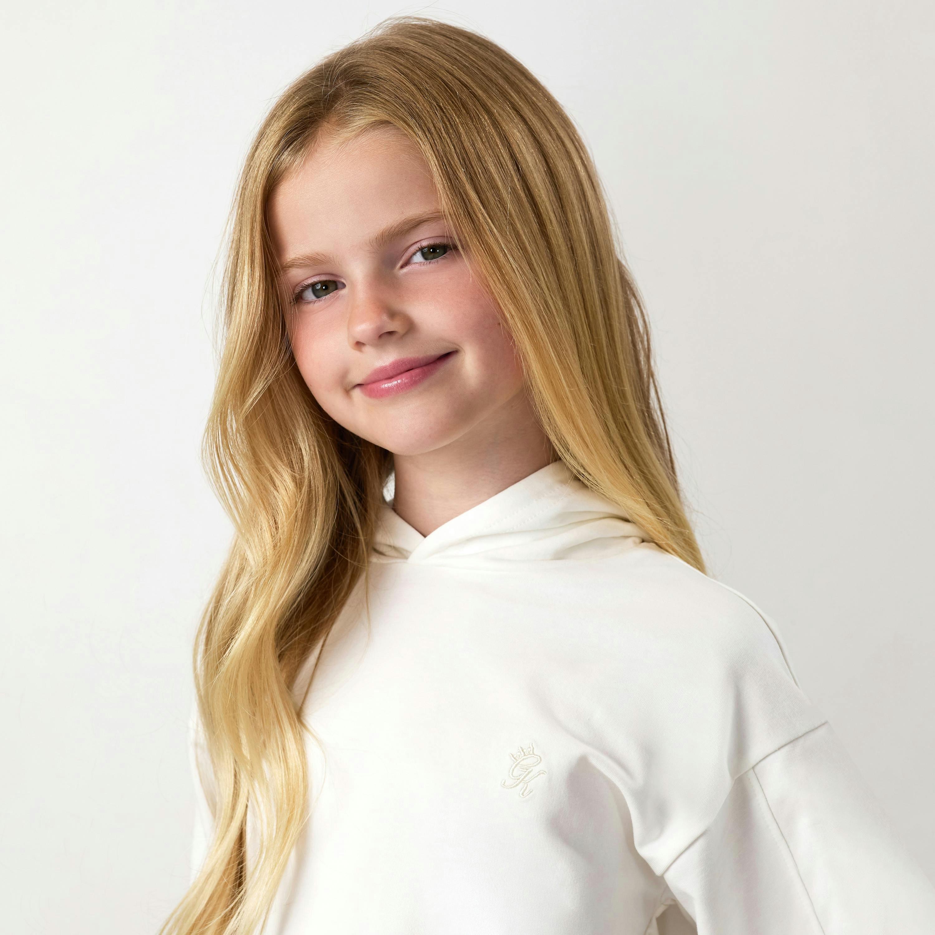 Gym King Younger Kids Victory Relaxed Fit Hoodie - Cream , view 3 of 5