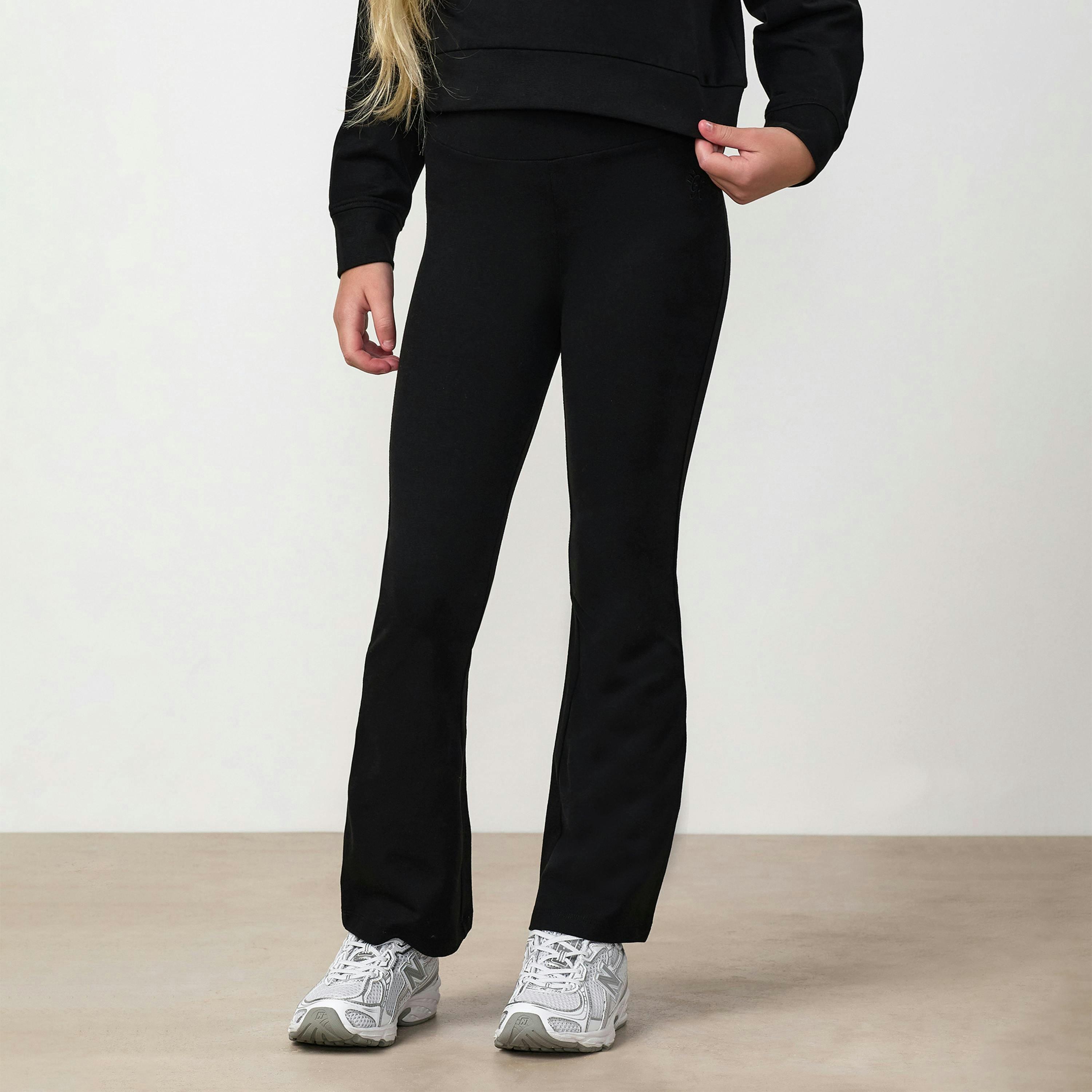 Gym King Younger Kids Victory Lifestyle Flared Legging - Black , view 1 of 4