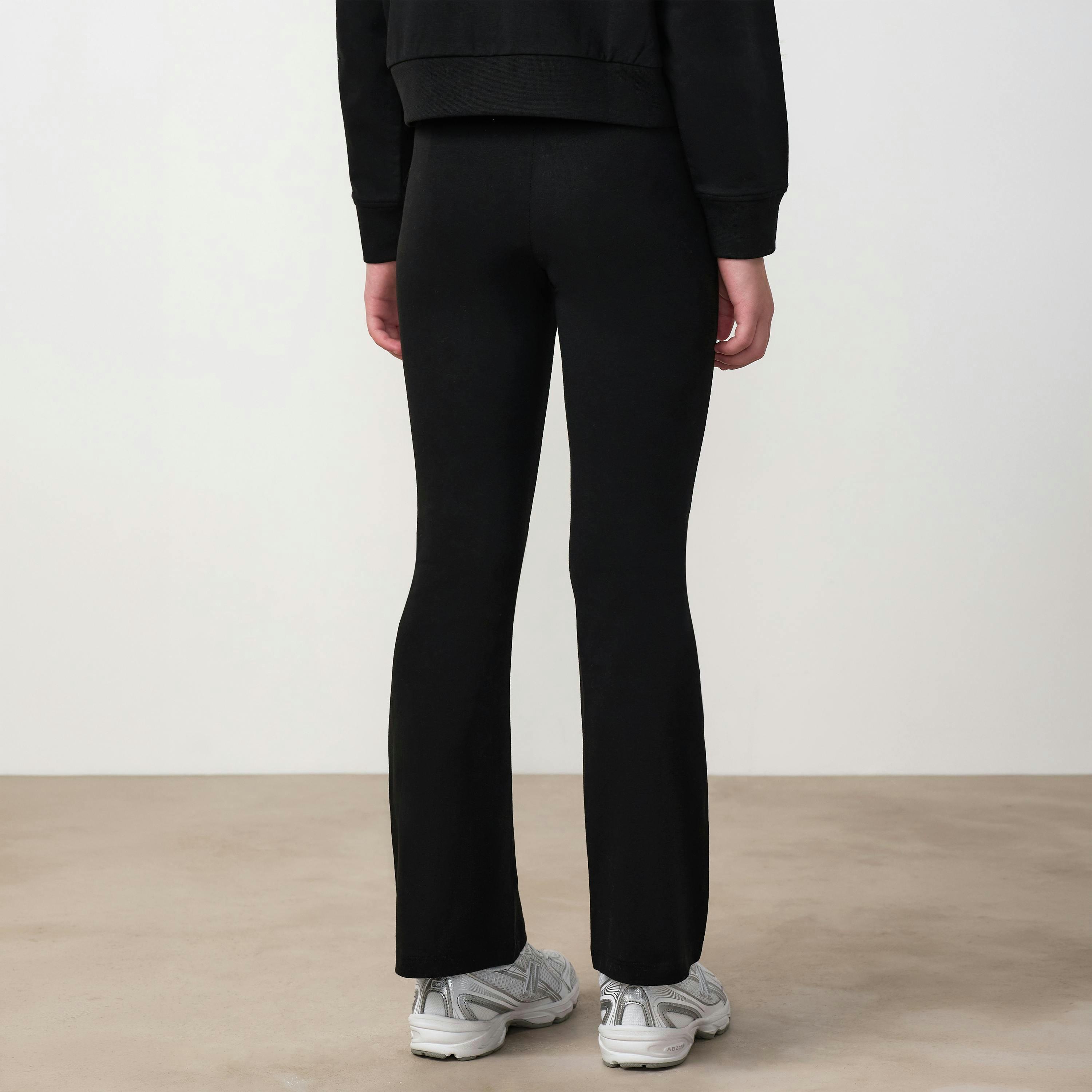 Gym King Younger Kids Victory Lifestyle Flared Legging - Black , view 2 of 4