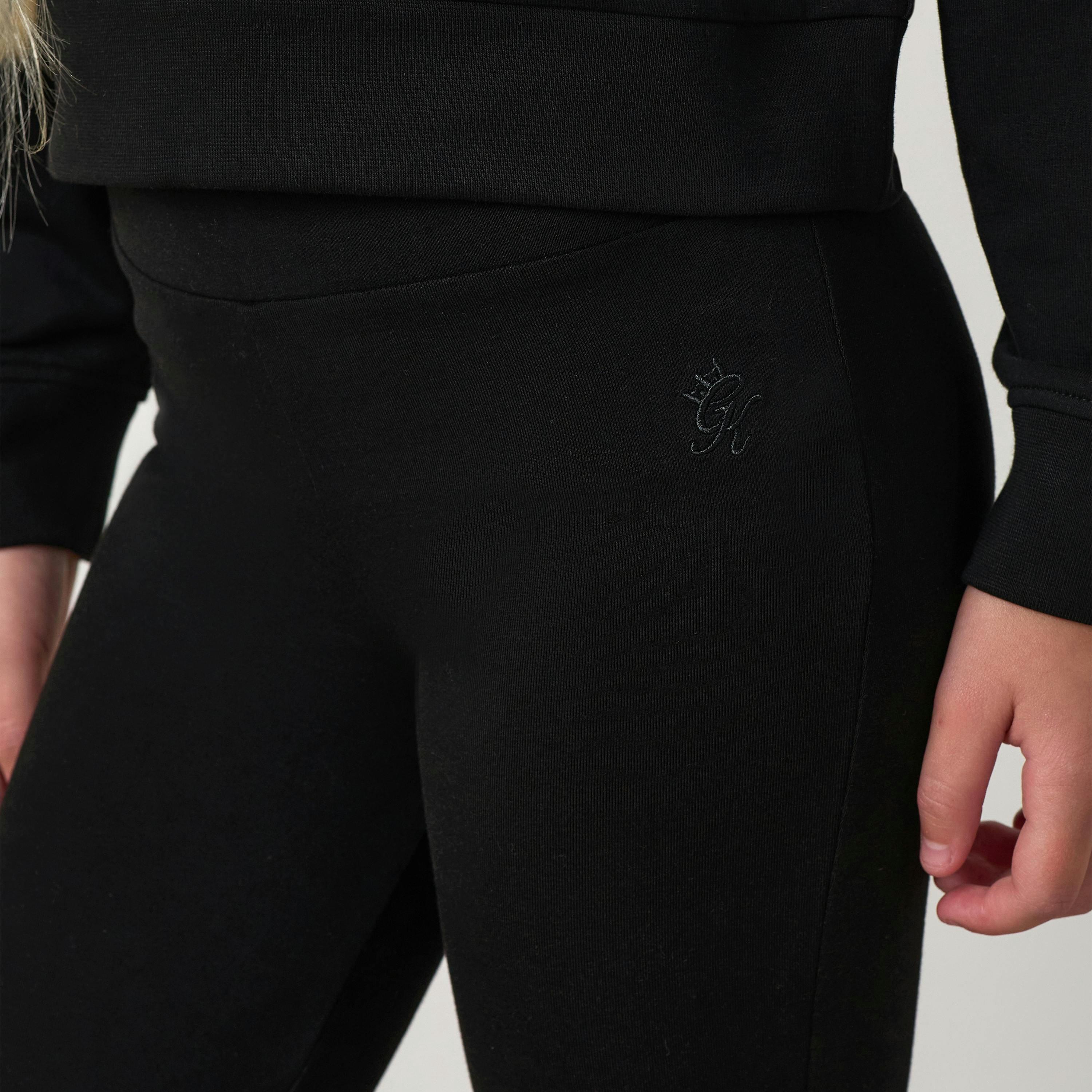 Gym King Younger Kids Victory Lifestyle Flared Legging - Black , view 3 of 4