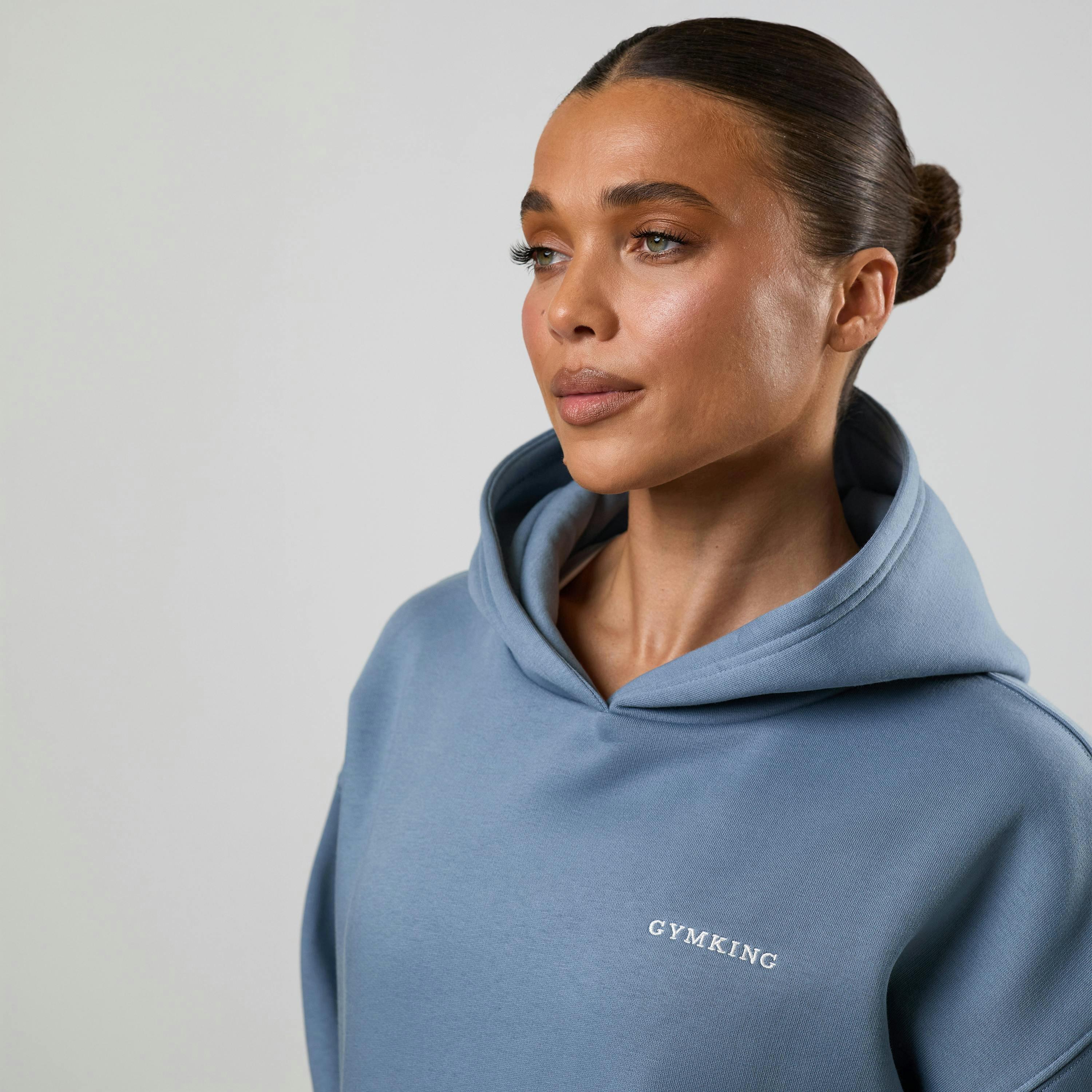Gym King 365 Relaxed Fit Hoodie - Faded Indigo , view 3 of 6