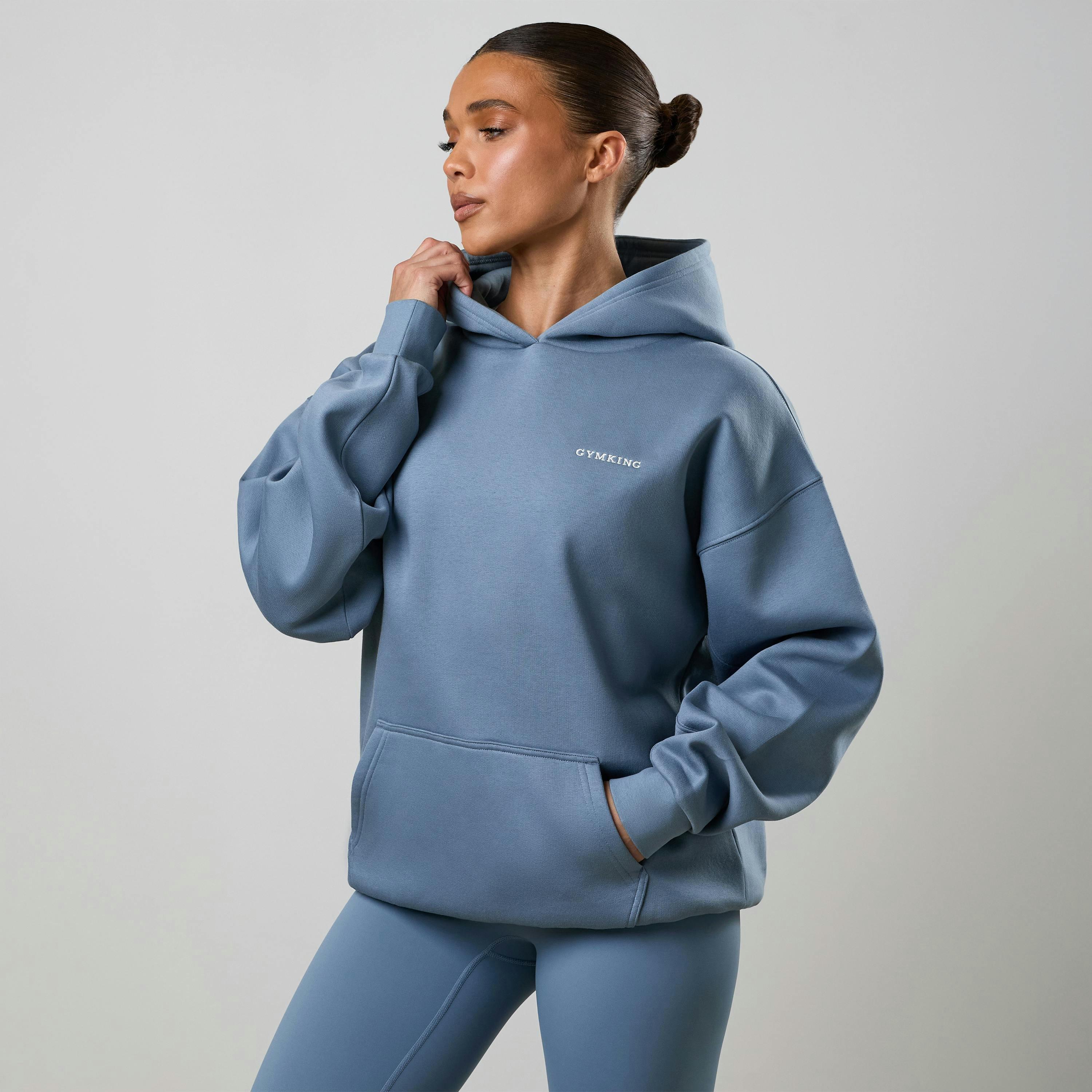 Gym King 365 Relaxed Fit Hoodie - Faded Indigo , view 5 of 6