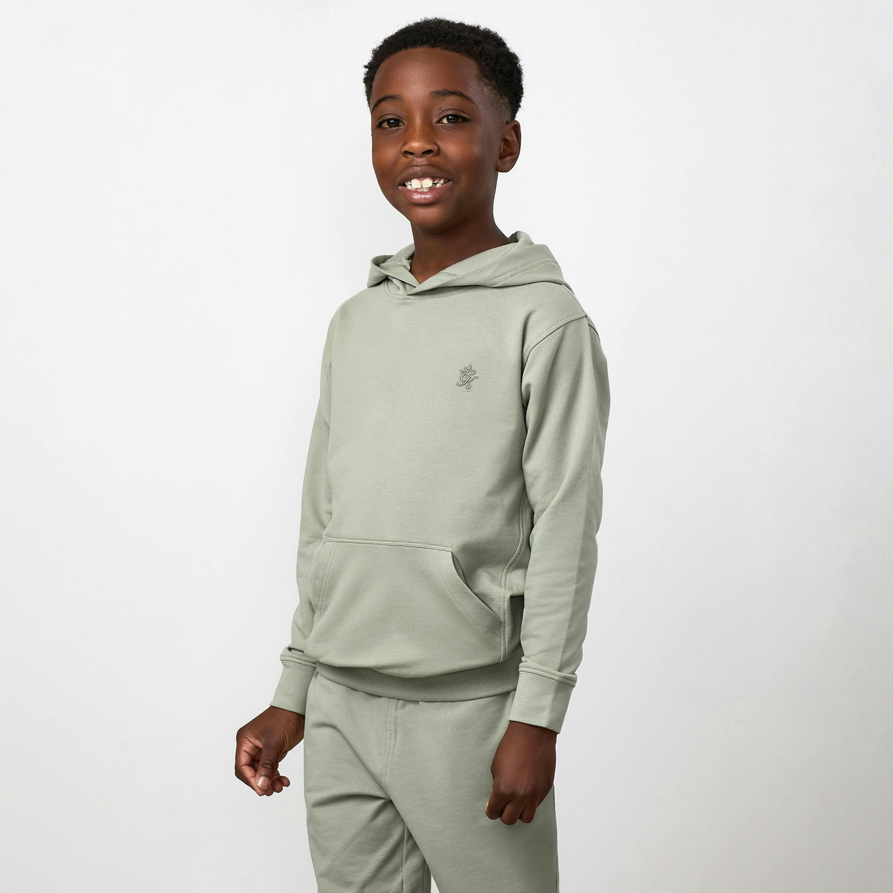 Gym King Younger Kids Victory Loopback Hoodie - Soft Khaki , view 1 of 5