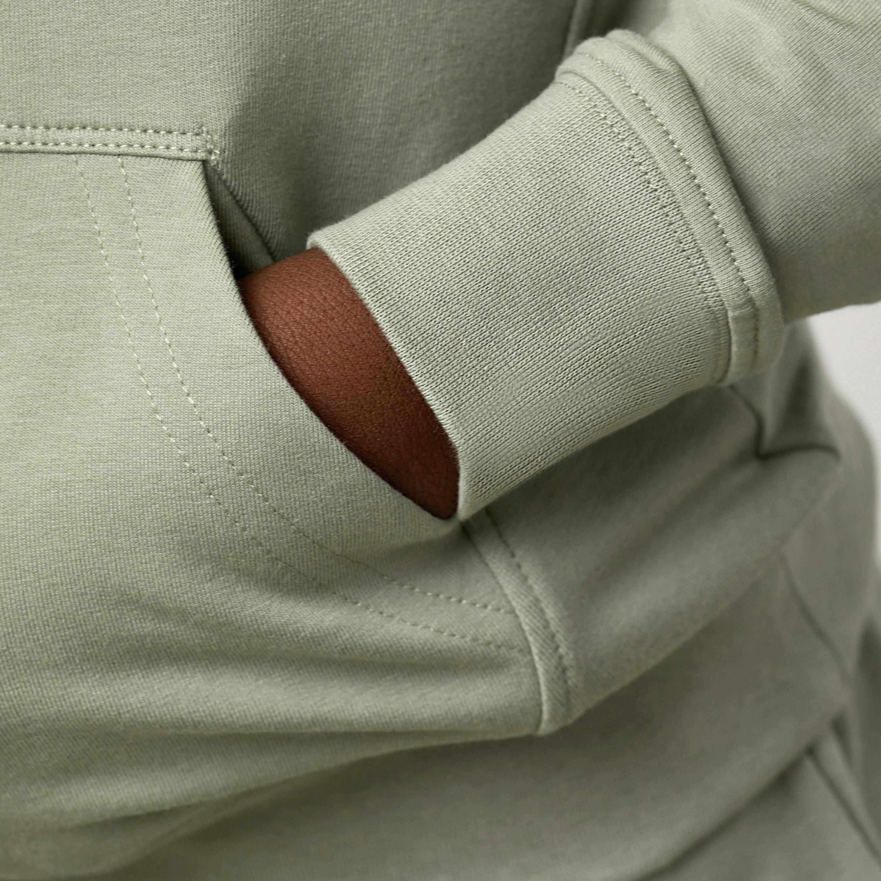 Gym King Younger Kids Victory Loopback Hoodie - Soft Khaki , view 5 of 5