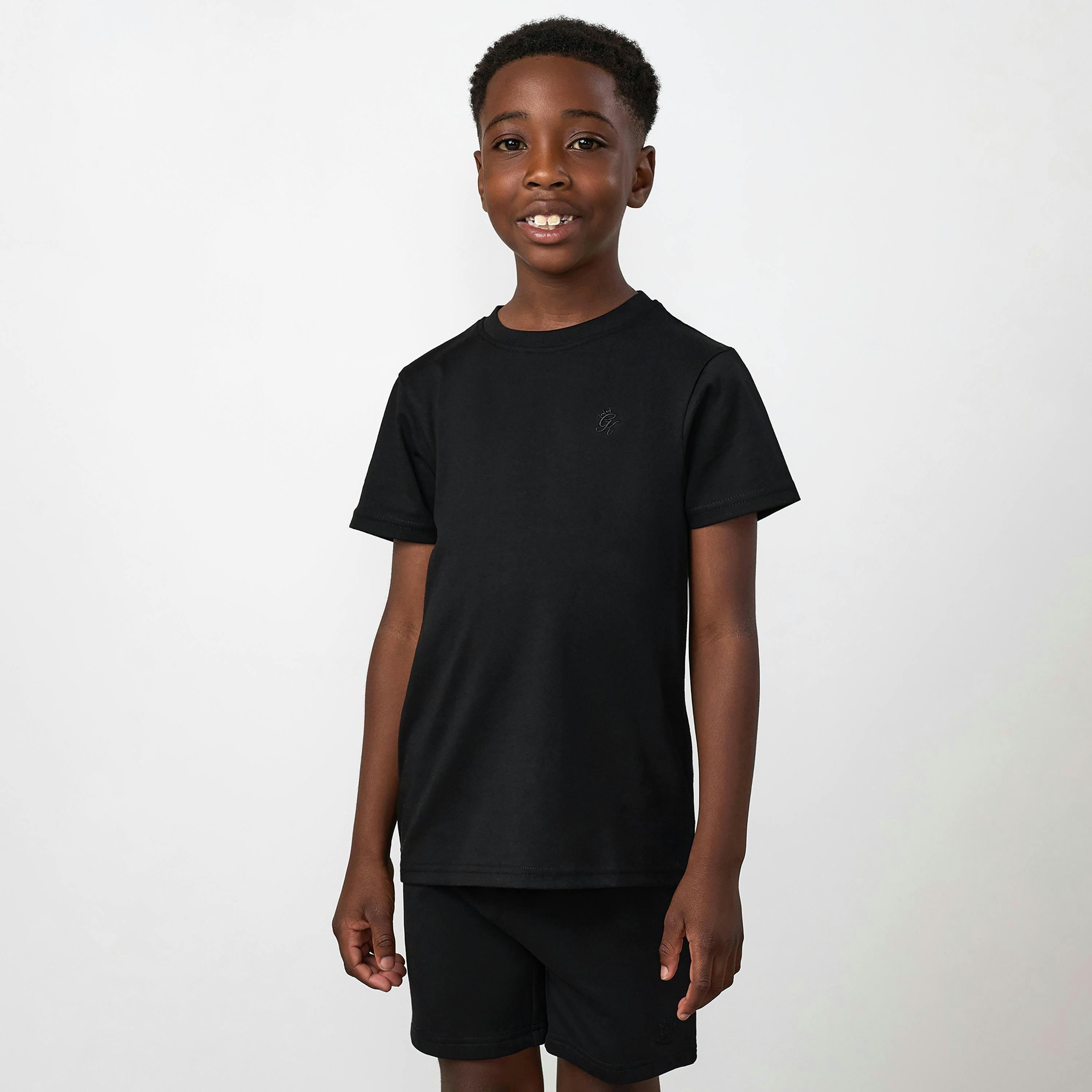 Gym King Younger Kids Victory Jersey T-Shirt - Black , view 1 of 4